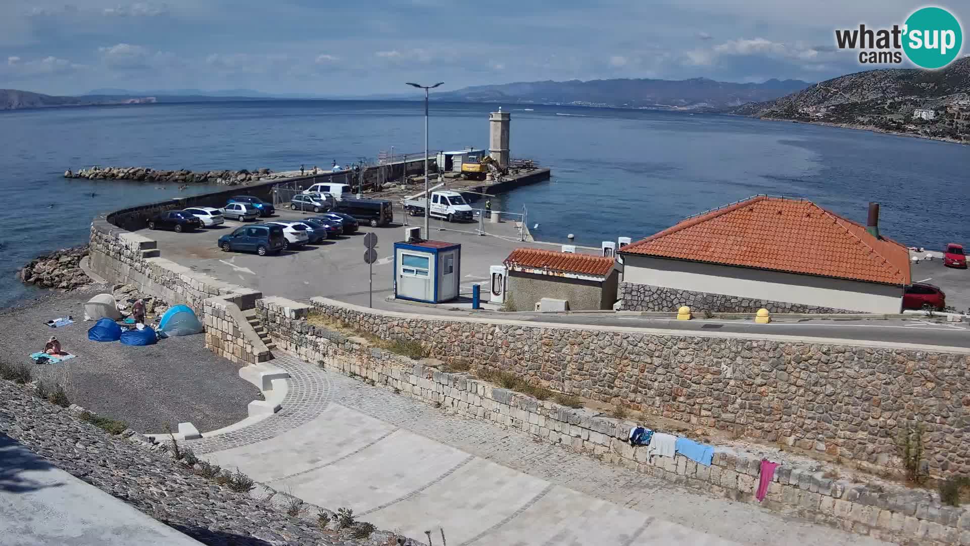 Senj Harbour Webcam – Breakwater & Lighthouse Live View