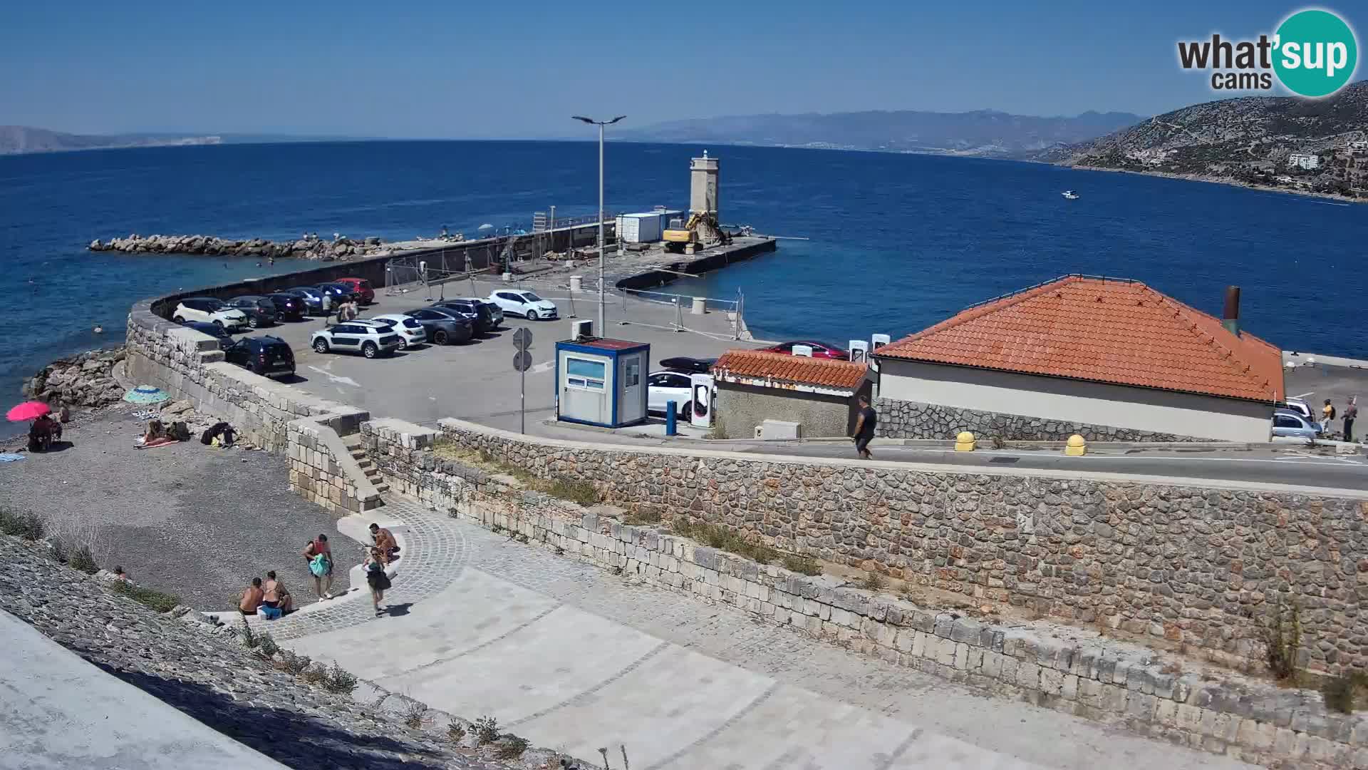 Senj Harbour Webcam – Breakwater & Lighthouse Live View