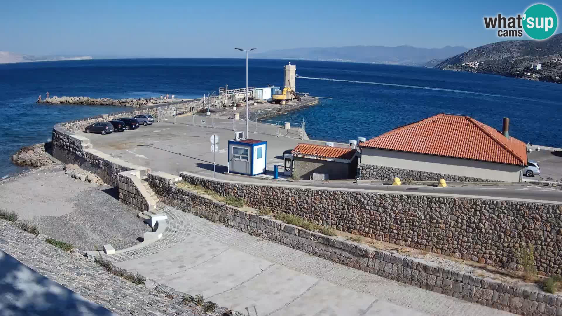 Senj Hafen Webcam – Wellenbrecher & Leuchtturm Liveblick