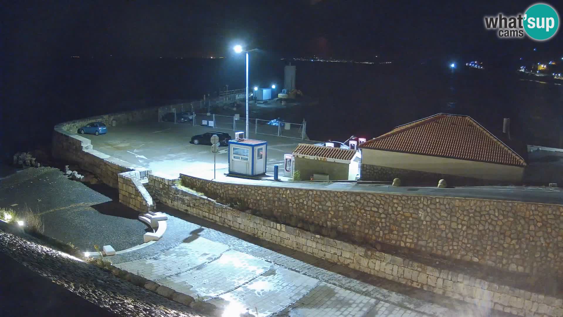 Senj Hafen Webcam – Wellenbrecher & Leuchtturm Liveblick