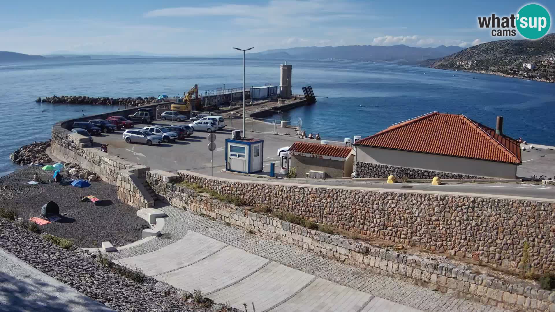 Webcam puerto de Senj – Rompeolas y faro en directo