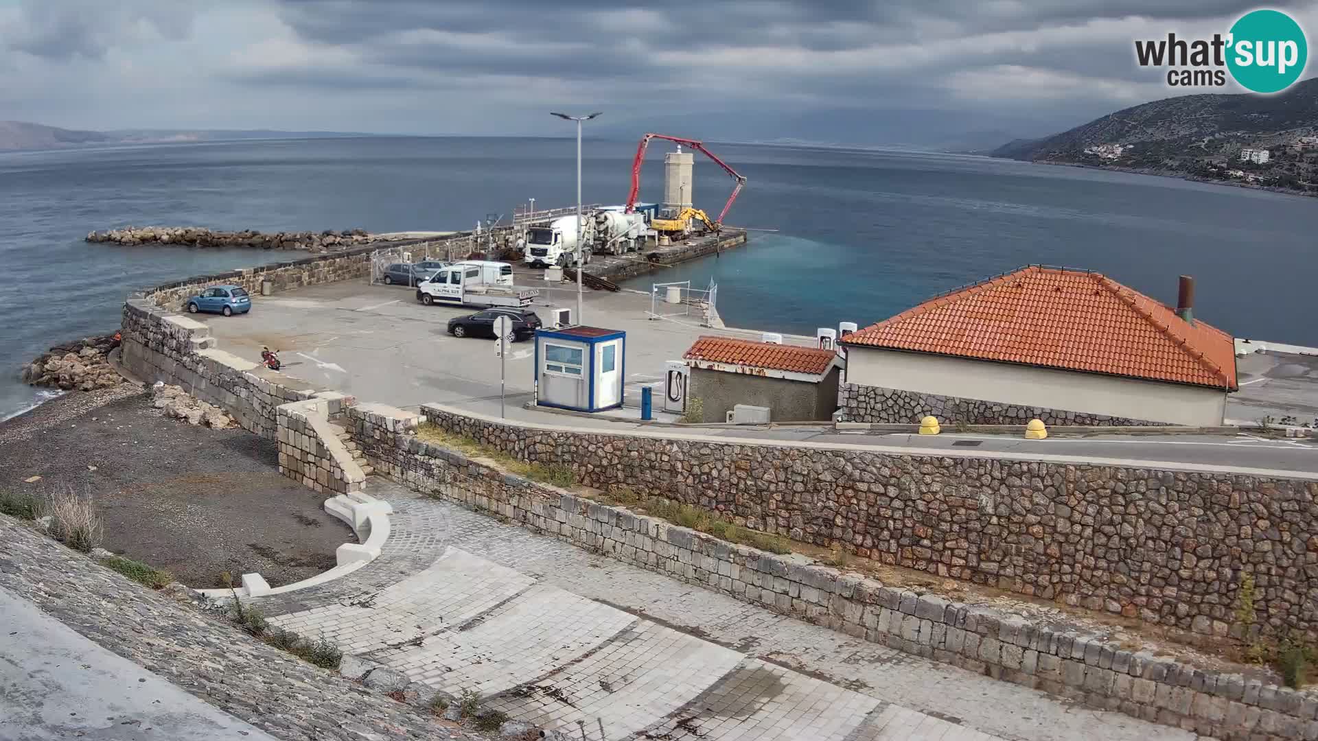 Webcam puerto de Senj – Rompeolas y faro en directo