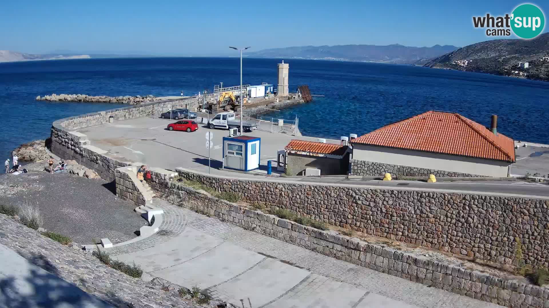 Webcam puerto de Senj – Rompeolas y faro en directo