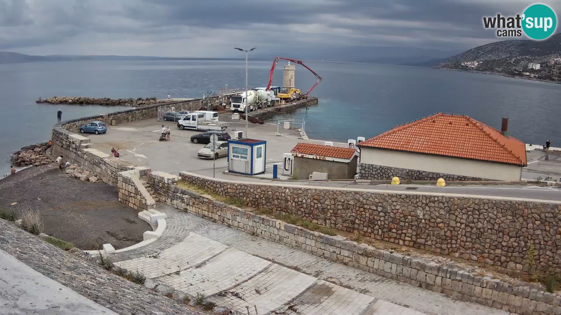 Senj Harbour Webcam – Breakwater & Lighthouse Live View