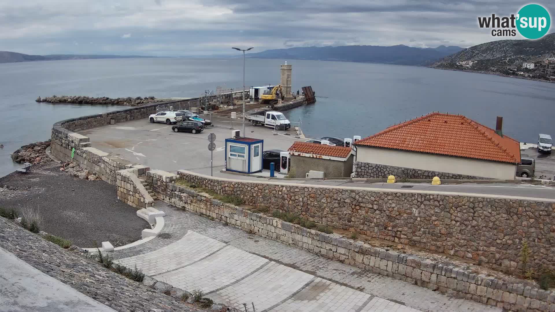 Senj Harbour Webcam – Breakwater & Lighthouse Live View