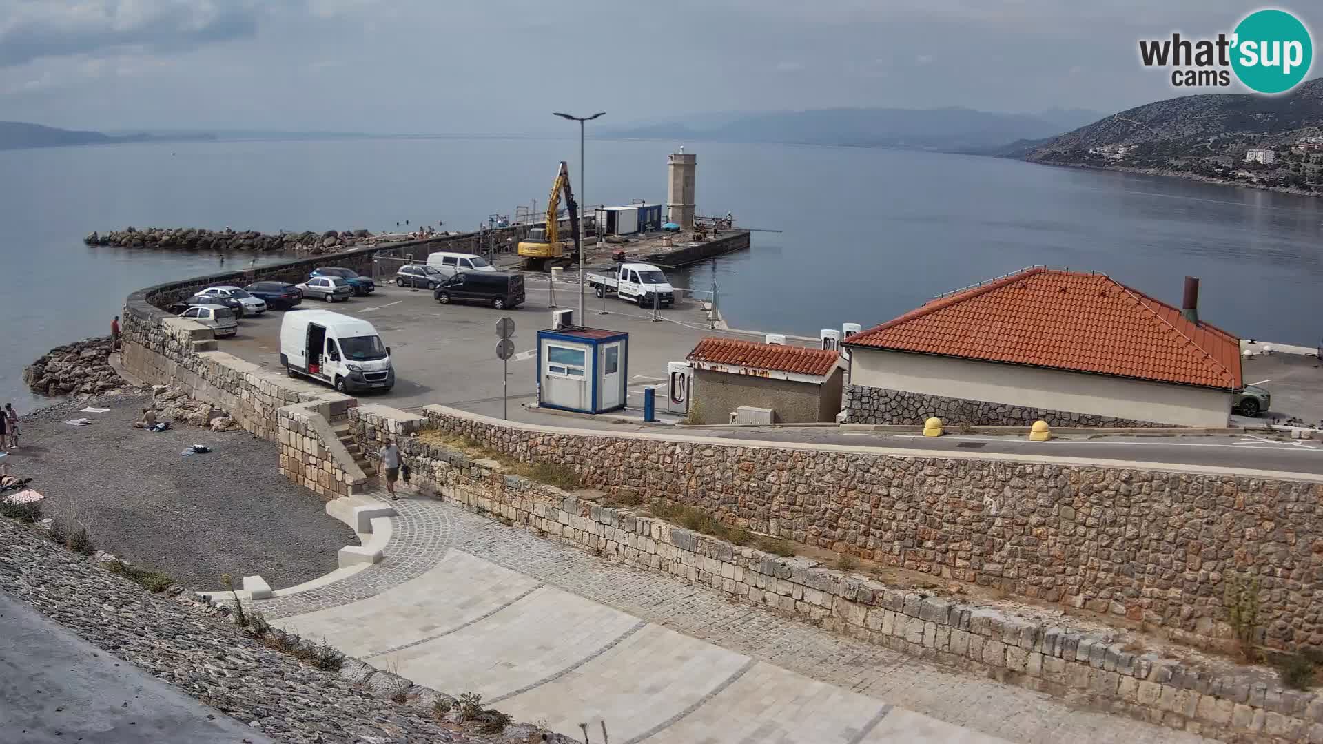Senj Harbour Webcam – Breakwater & Lighthouse Live View
