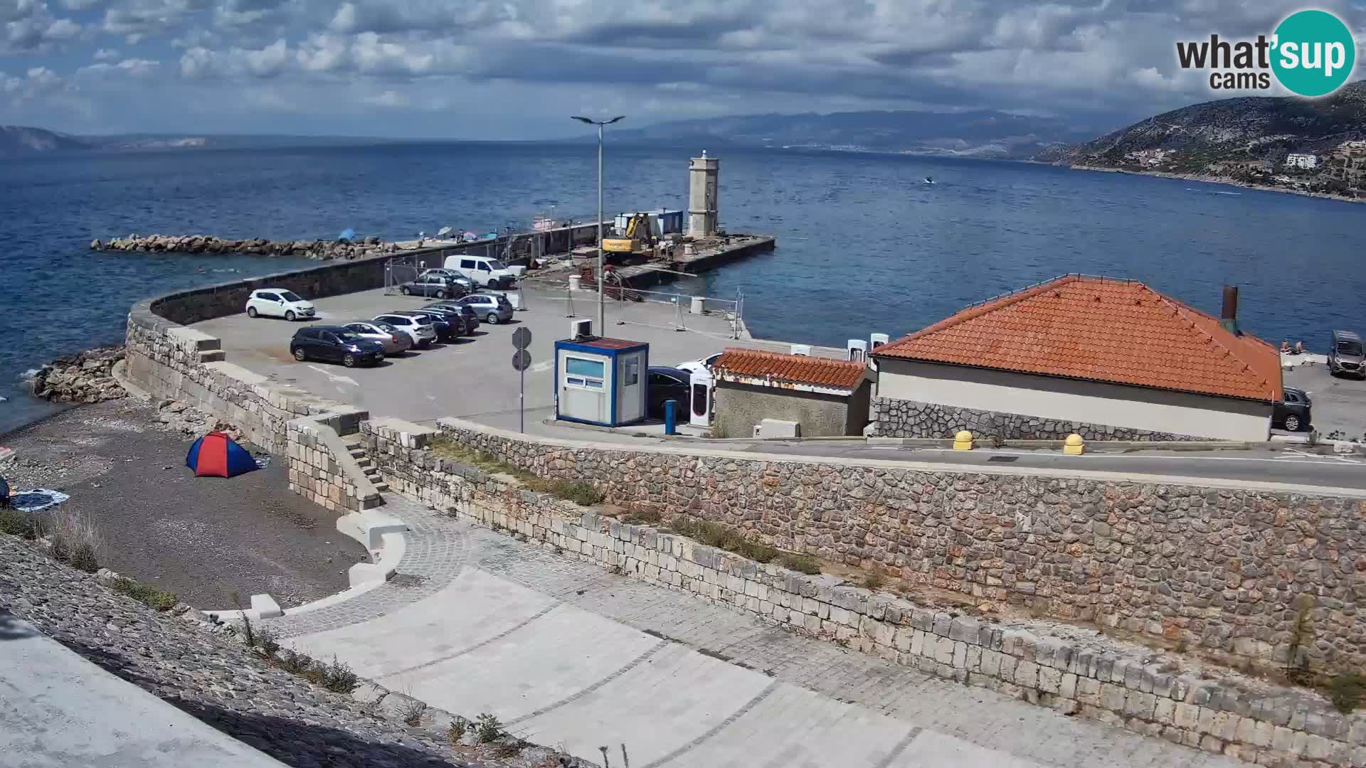 Webcam Porto di Segna – Frangiflutti e Faro in diretta