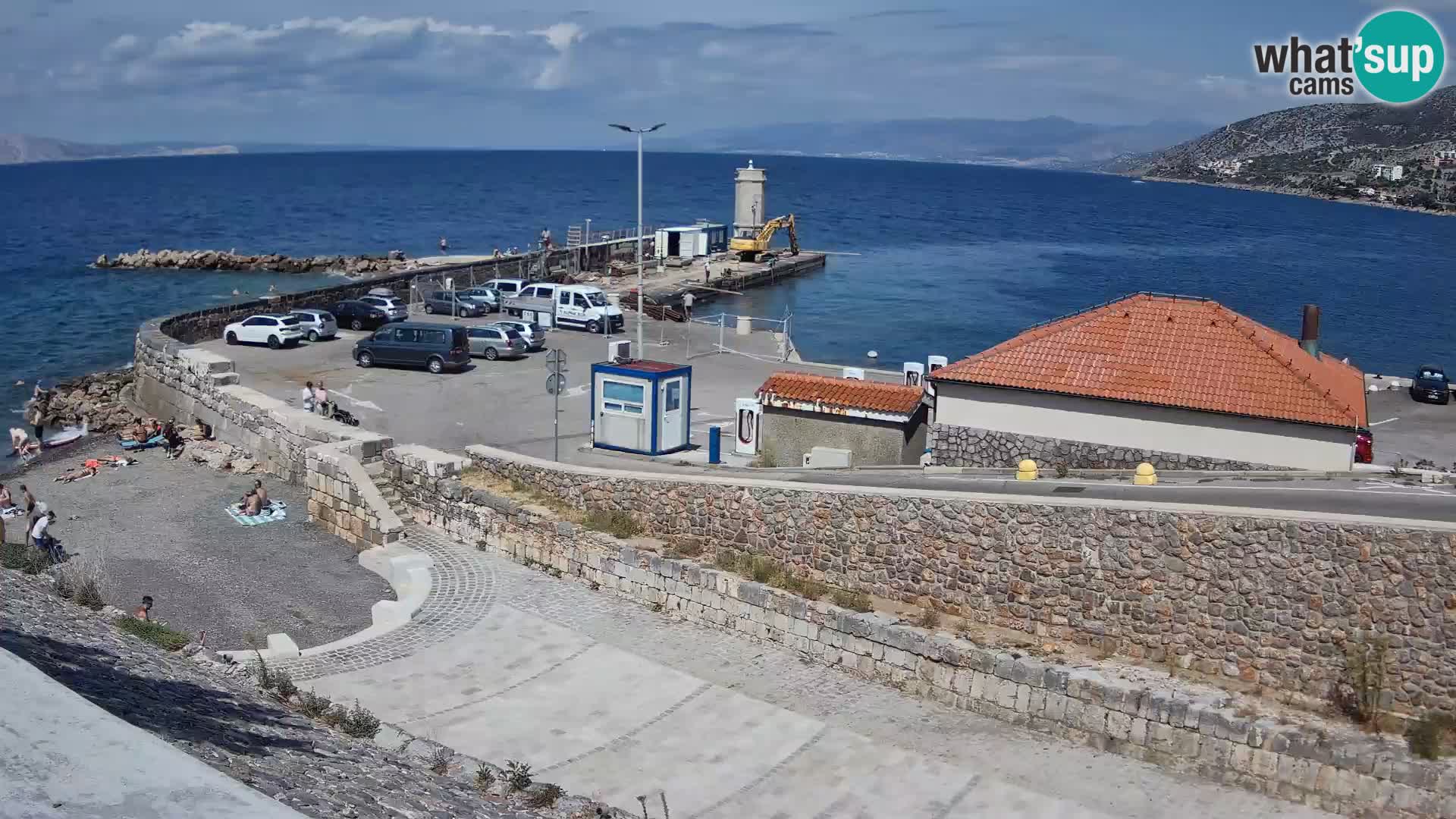 Senj Harbour Webcam – Breakwater & Lighthouse Live View