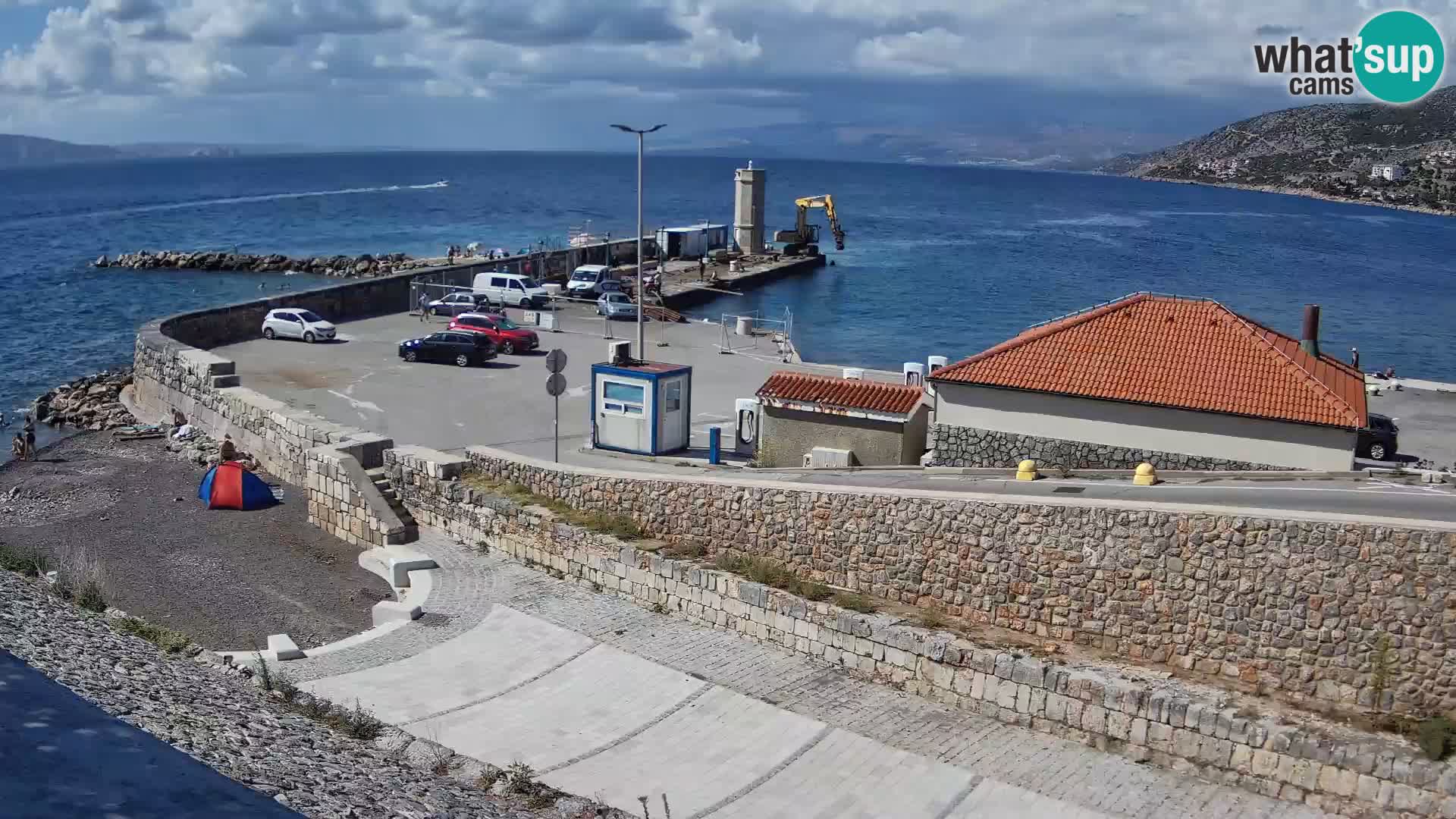 Senj Harbour Webcam – Breakwater & Lighthouse Live View