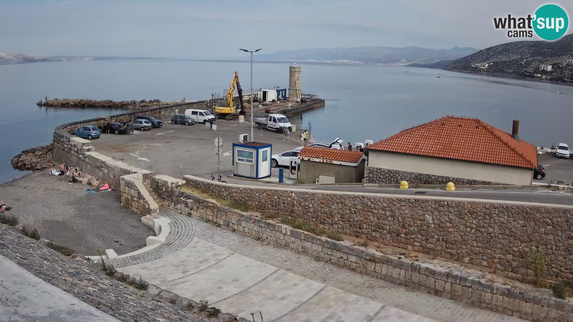 Webcam puerto de Senj – Rompeolas y faro en directo