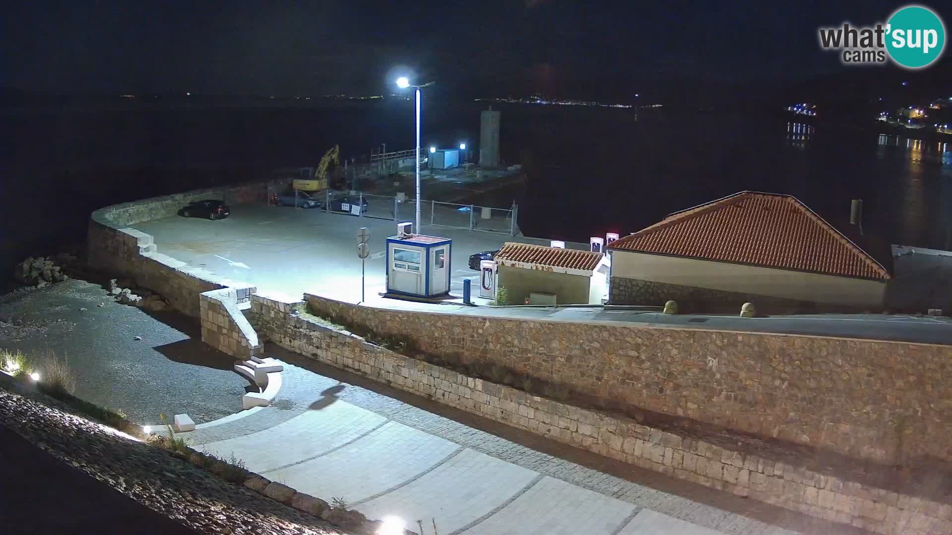 Webcam port de Senj – Vue sur la jetée et le phare