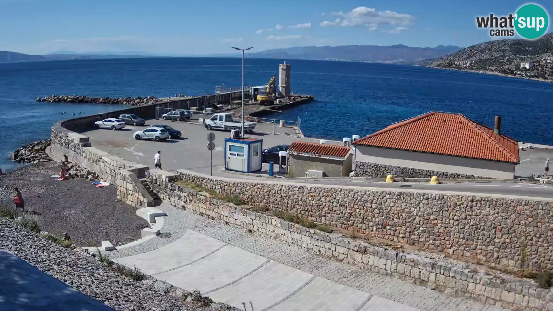 Web kamera Senj luka – Lukobran i svjetionik uživo