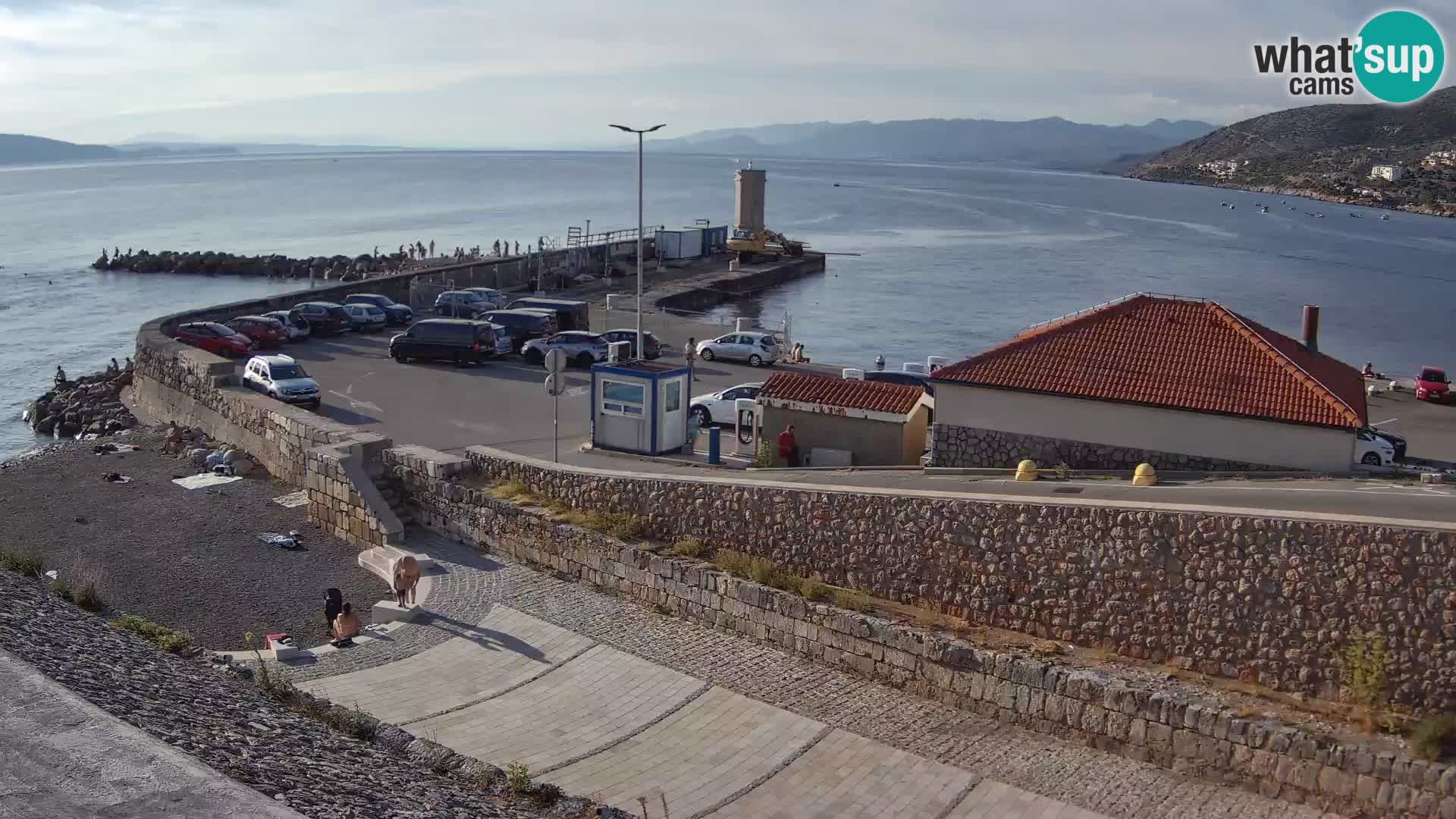 Senj Hafen Webcam – Wellenbrecher & Leuchtturm Liveblick