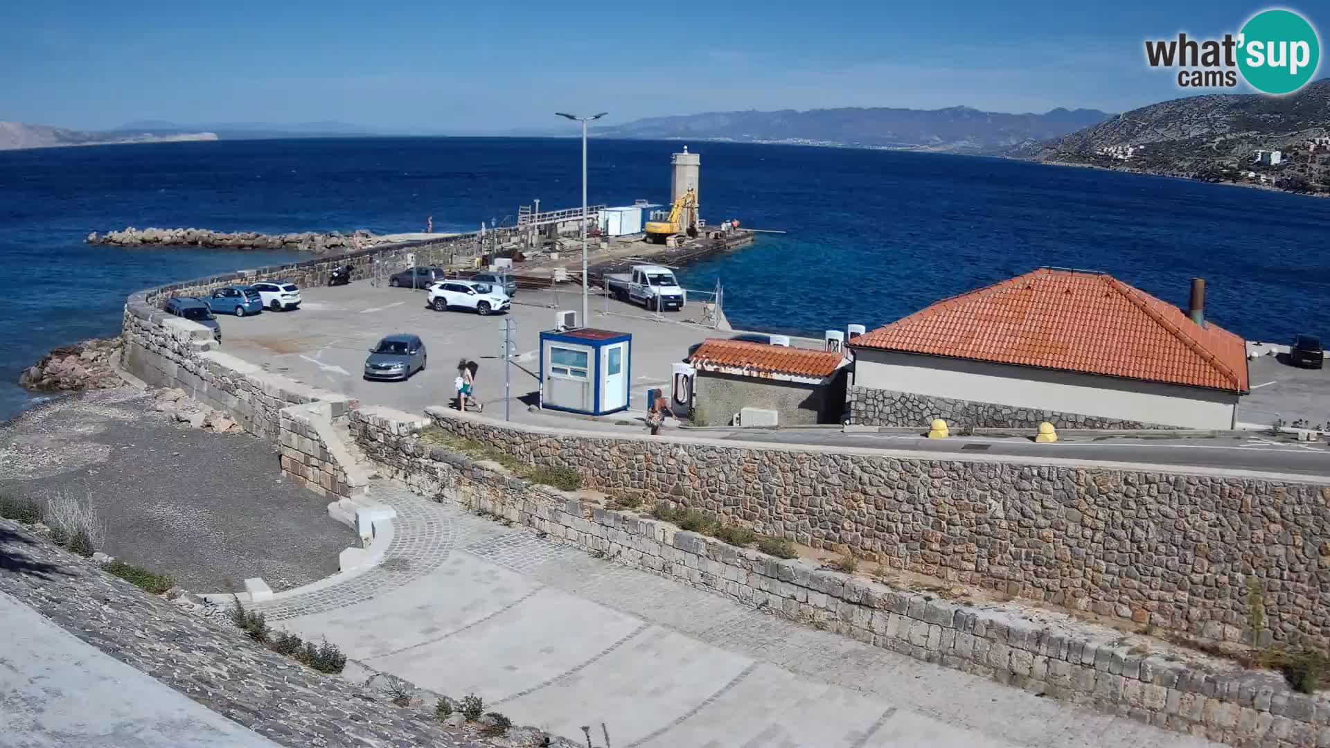 Webcam puerto de Senj – Rompeolas y faro en directo