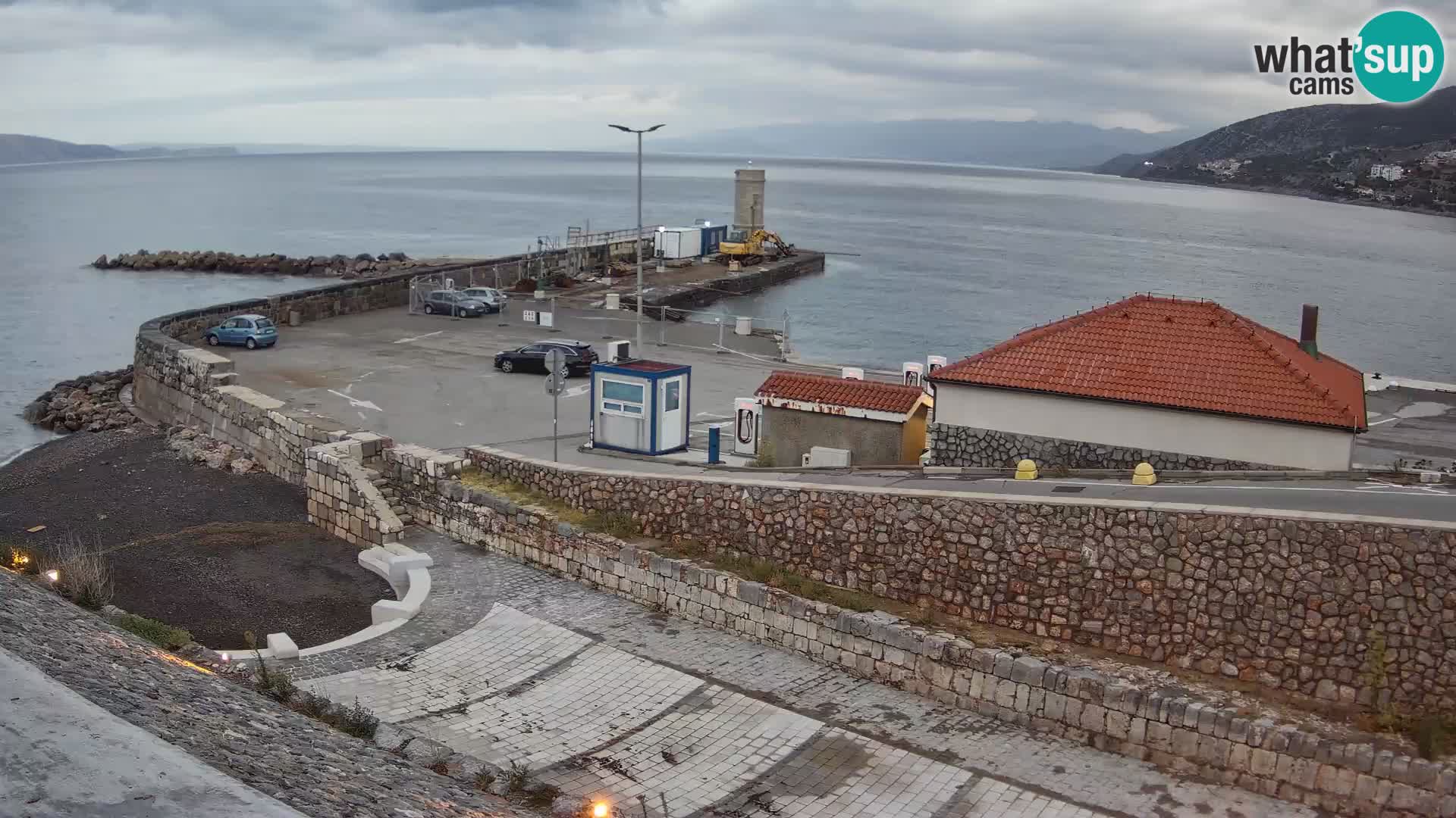 Senj Harbour Webcam – Breakwater & Lighthouse Live View
