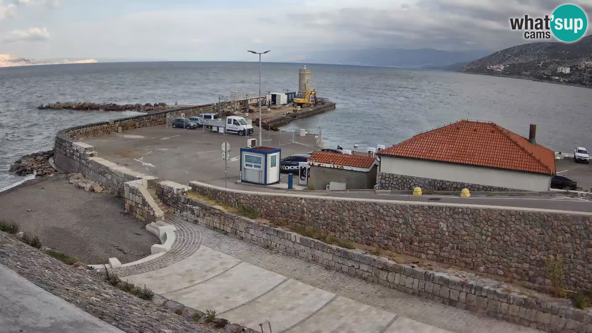 Senj Harbour Webcam – Breakwater & Lighthouse Live View