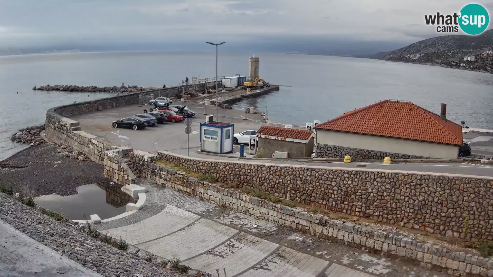 Senj Harbour Webcam – Breakwater & Lighthouse Live View