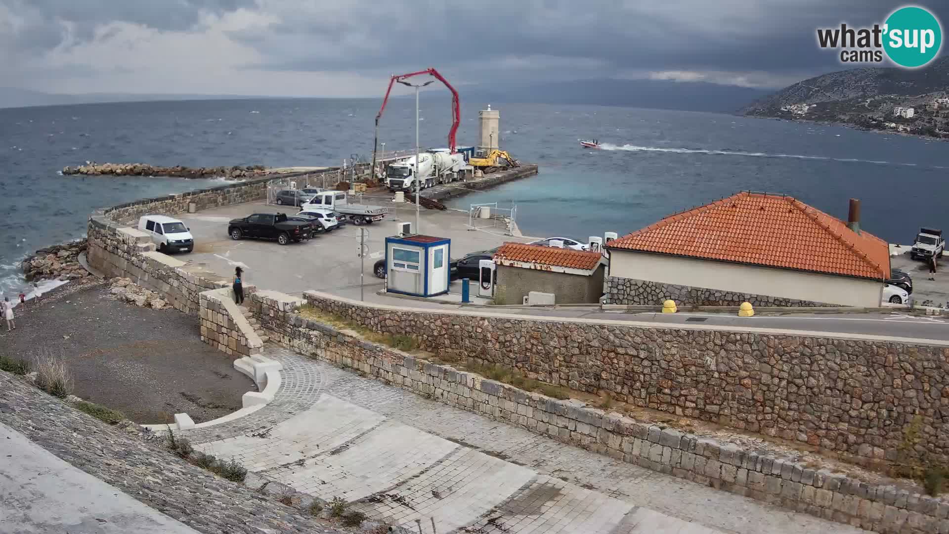 Senj Harbour Webcam – Breakwater & Lighthouse Live View
