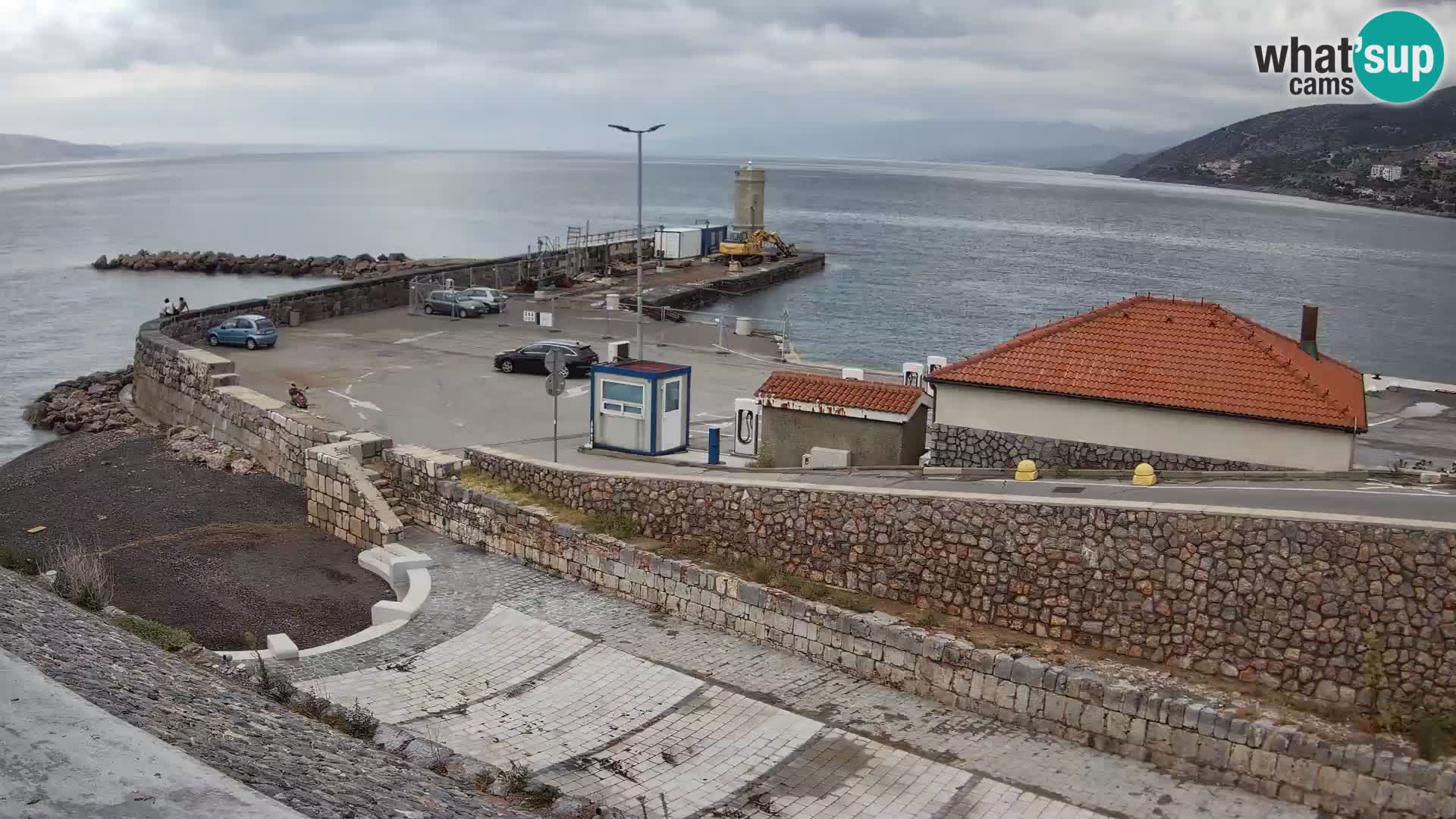 Webcam puerto de Senj – Rompeolas y faro en directo