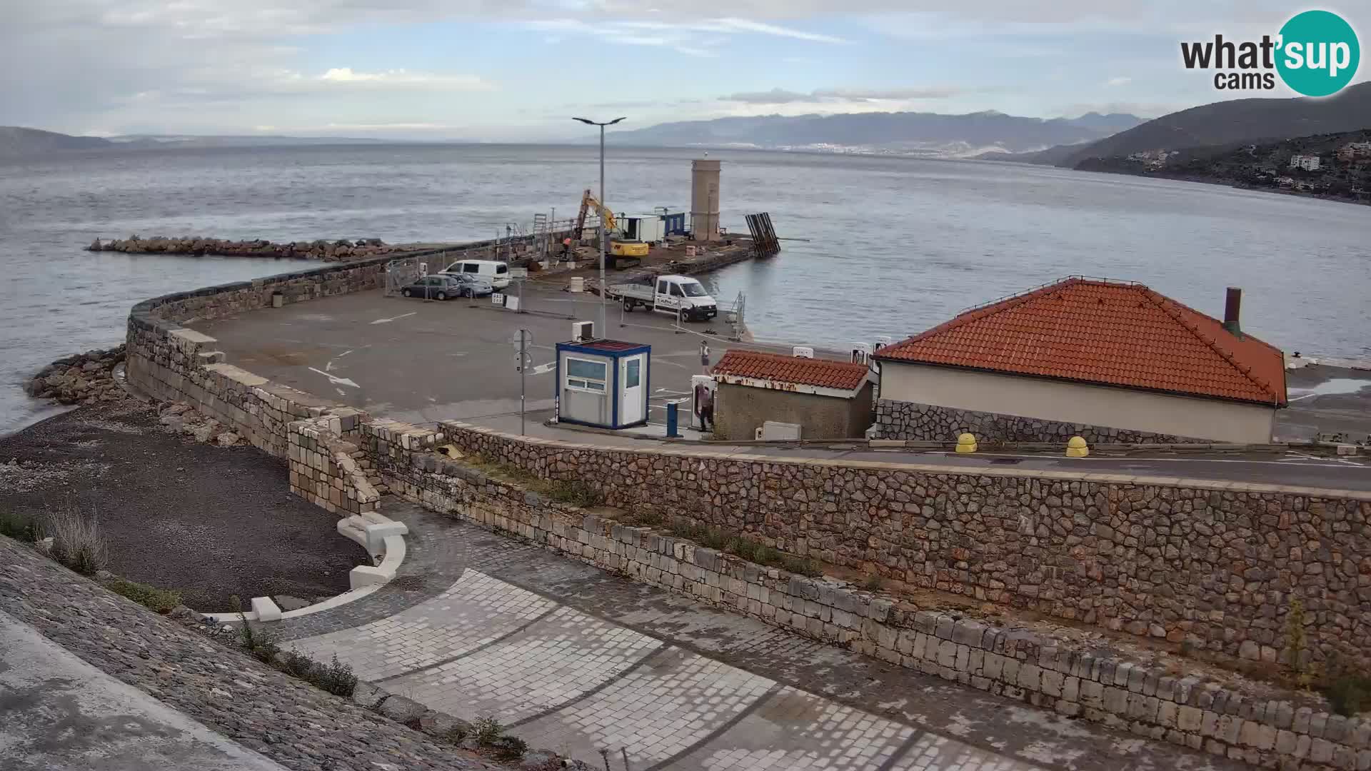 Senj Hafen Webcam – Wellenbrecher & Leuchtturm Liveblick