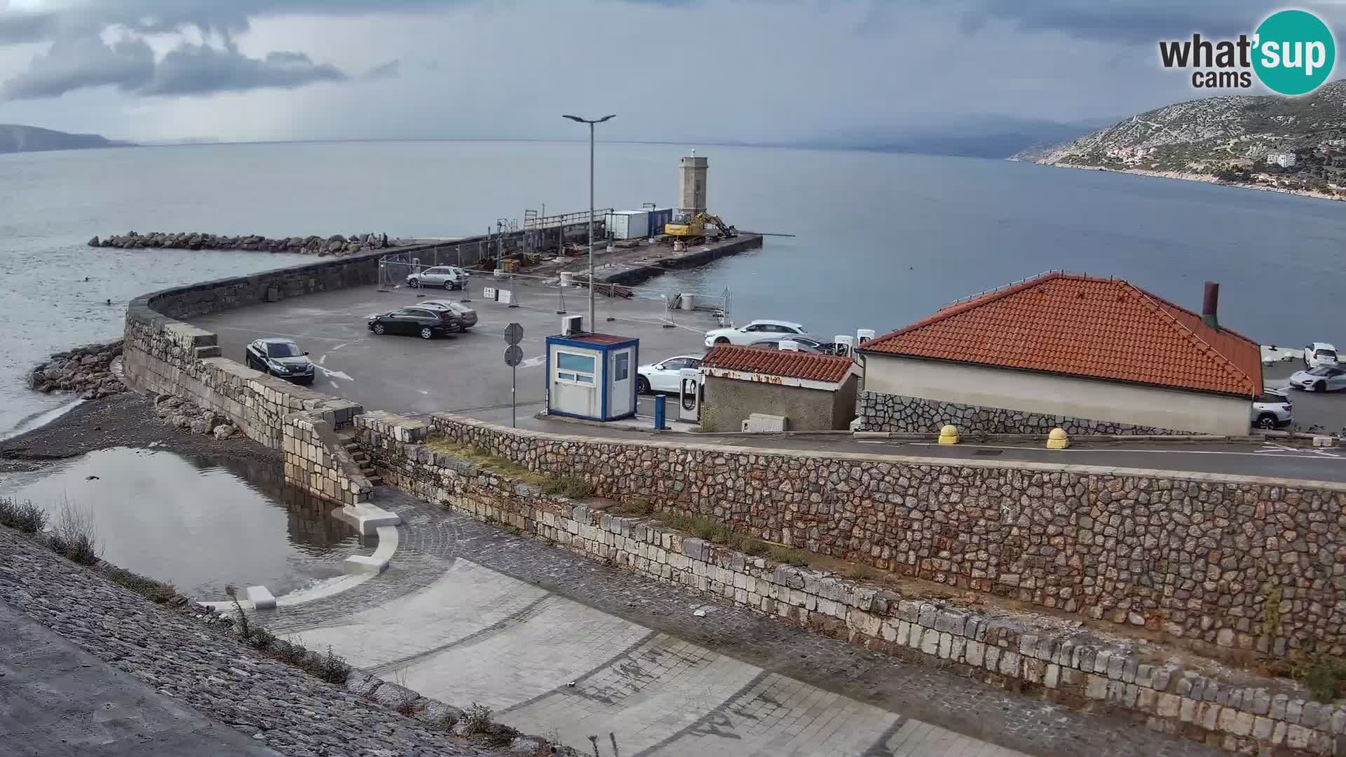 Senj Harbour Webcam – Breakwater & Lighthouse Live View