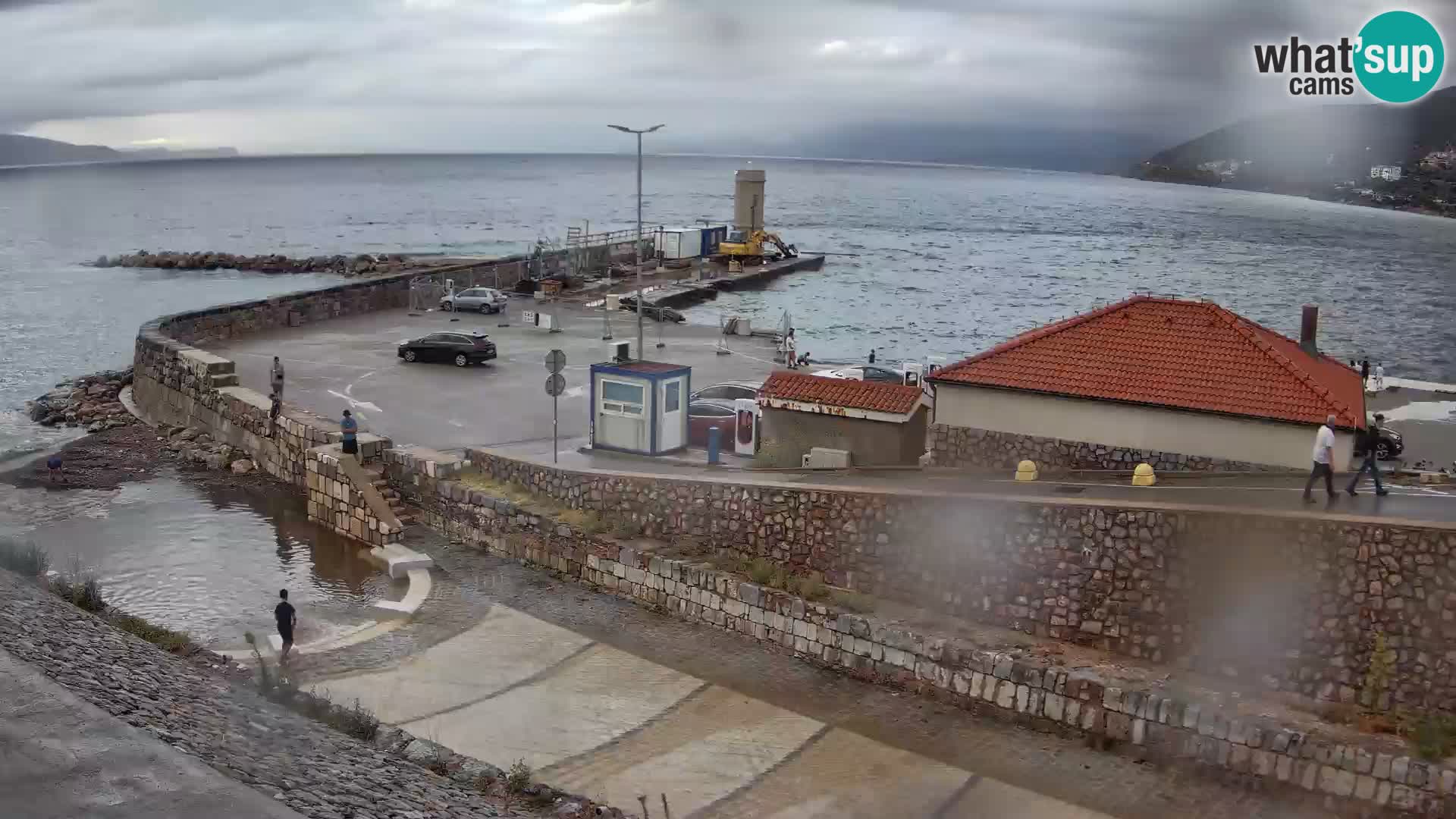Senj Hafen Webcam – Wellenbrecher & Leuchtturm Liveblick
