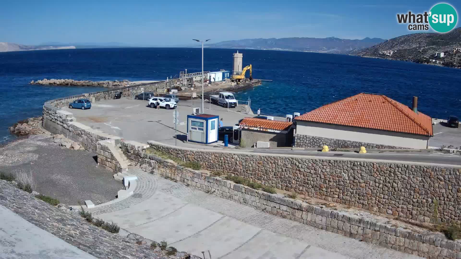 Webcam port de Senj – Vue sur la jetée et le phare