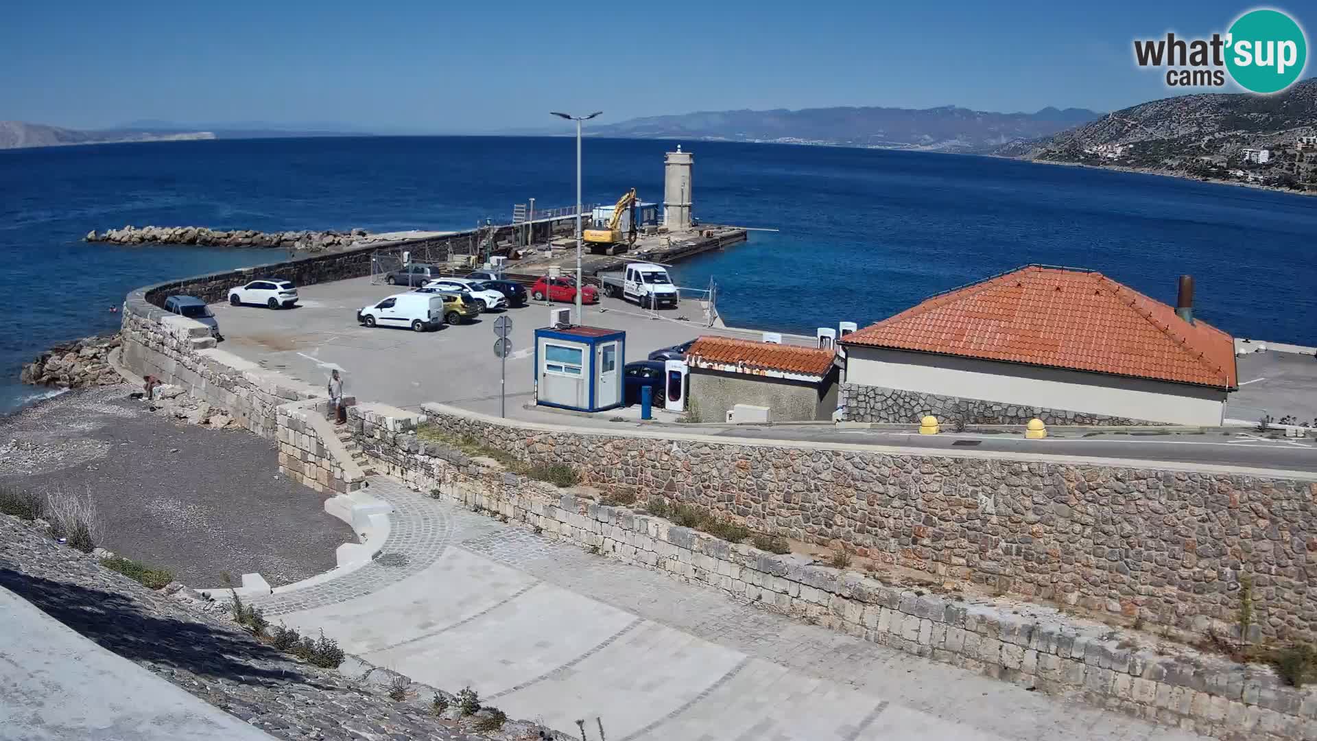 Webcam puerto de Senj – Rompeolas y faro en directo