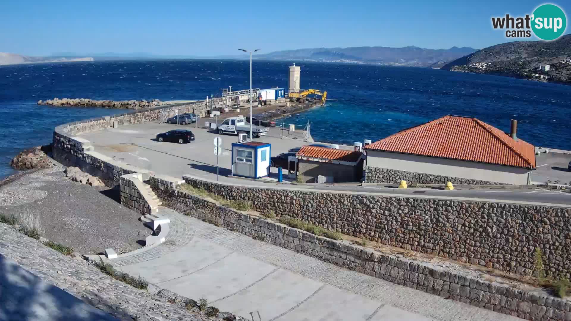 Webcam puerto de Senj – Rompeolas y faro en directo