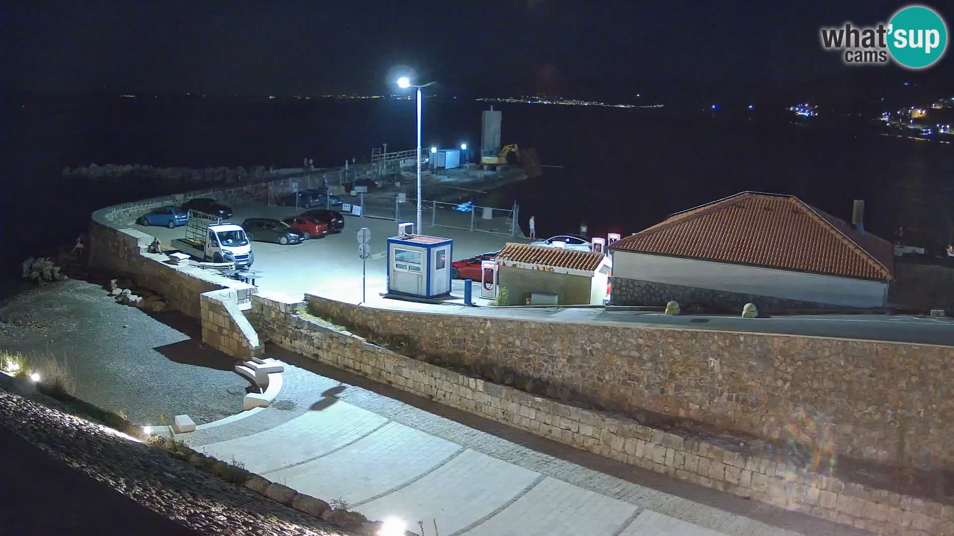 Webcam port de Senj – Vue sur la jetée et le phare