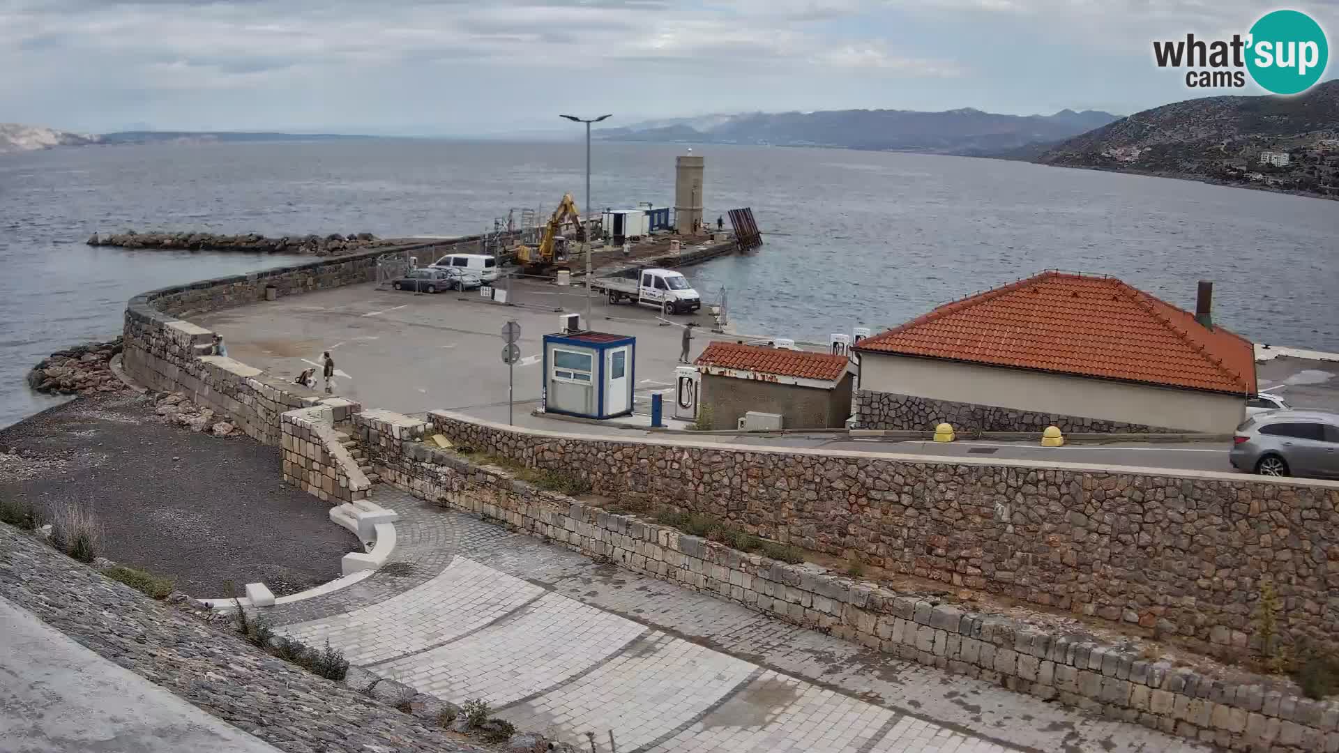 Senj Hafen Webcam – Wellenbrecher & Leuchtturm Liveblick