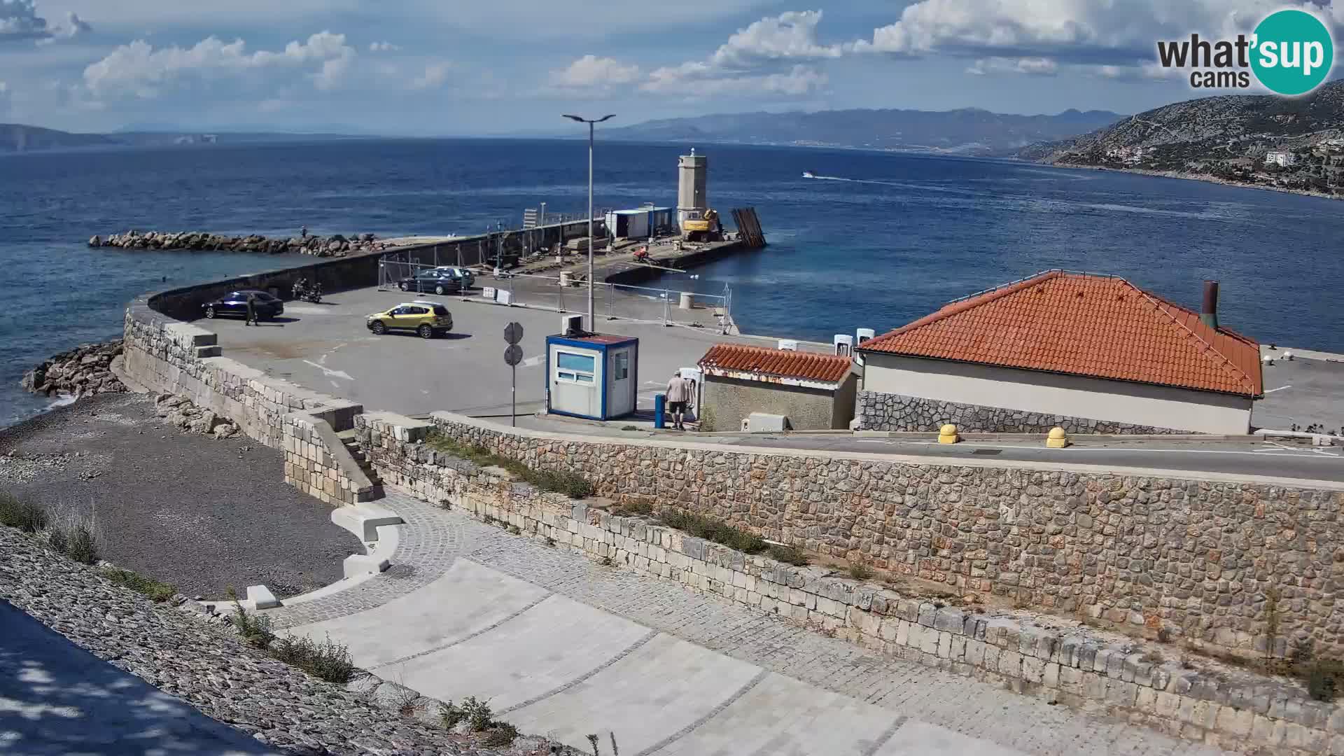 Webcam puerto de Senj – Rompeolas y faro en directo