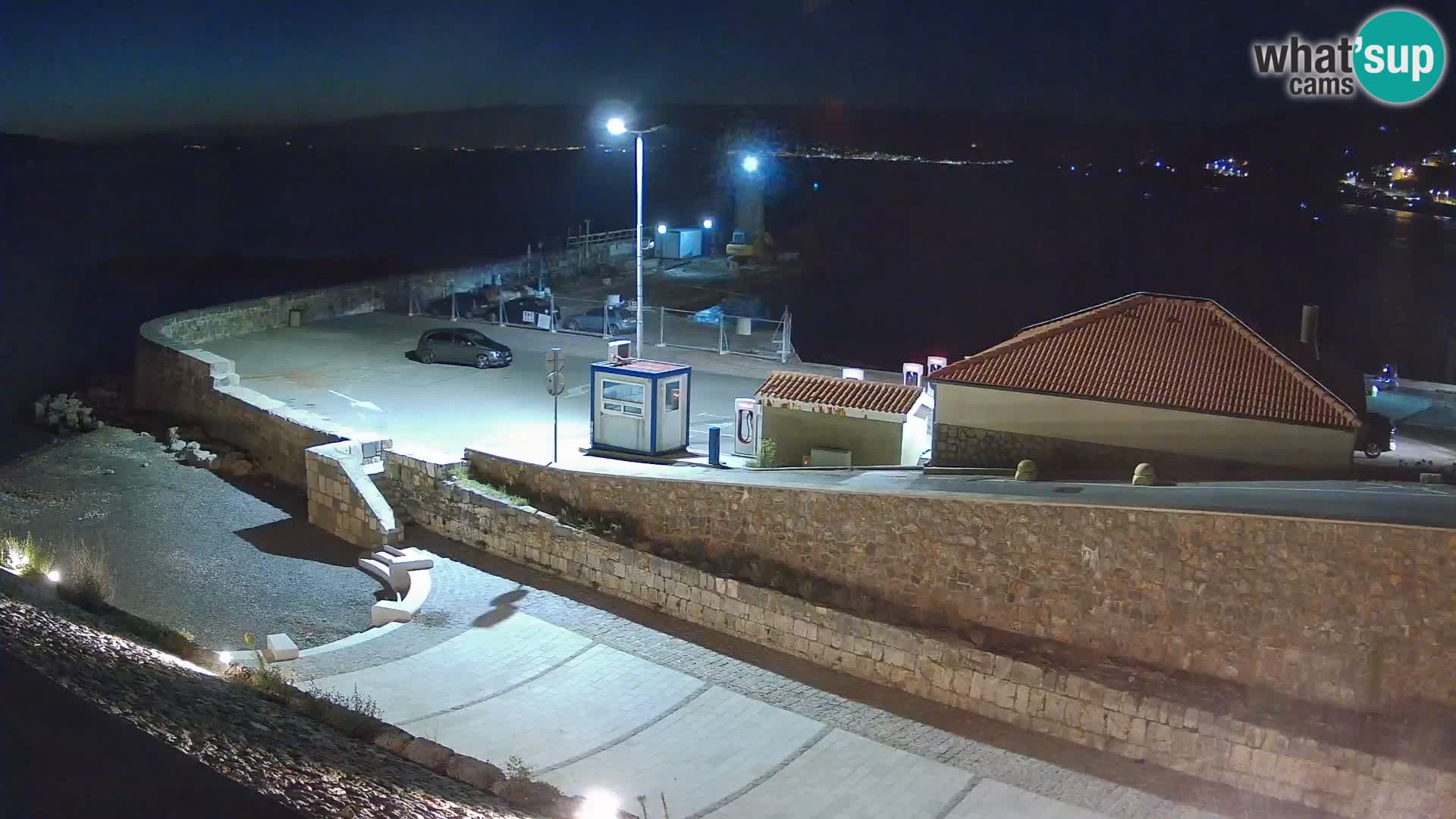 Senj Hafen Webcam – Wellenbrecher & Leuchtturm Liveblick