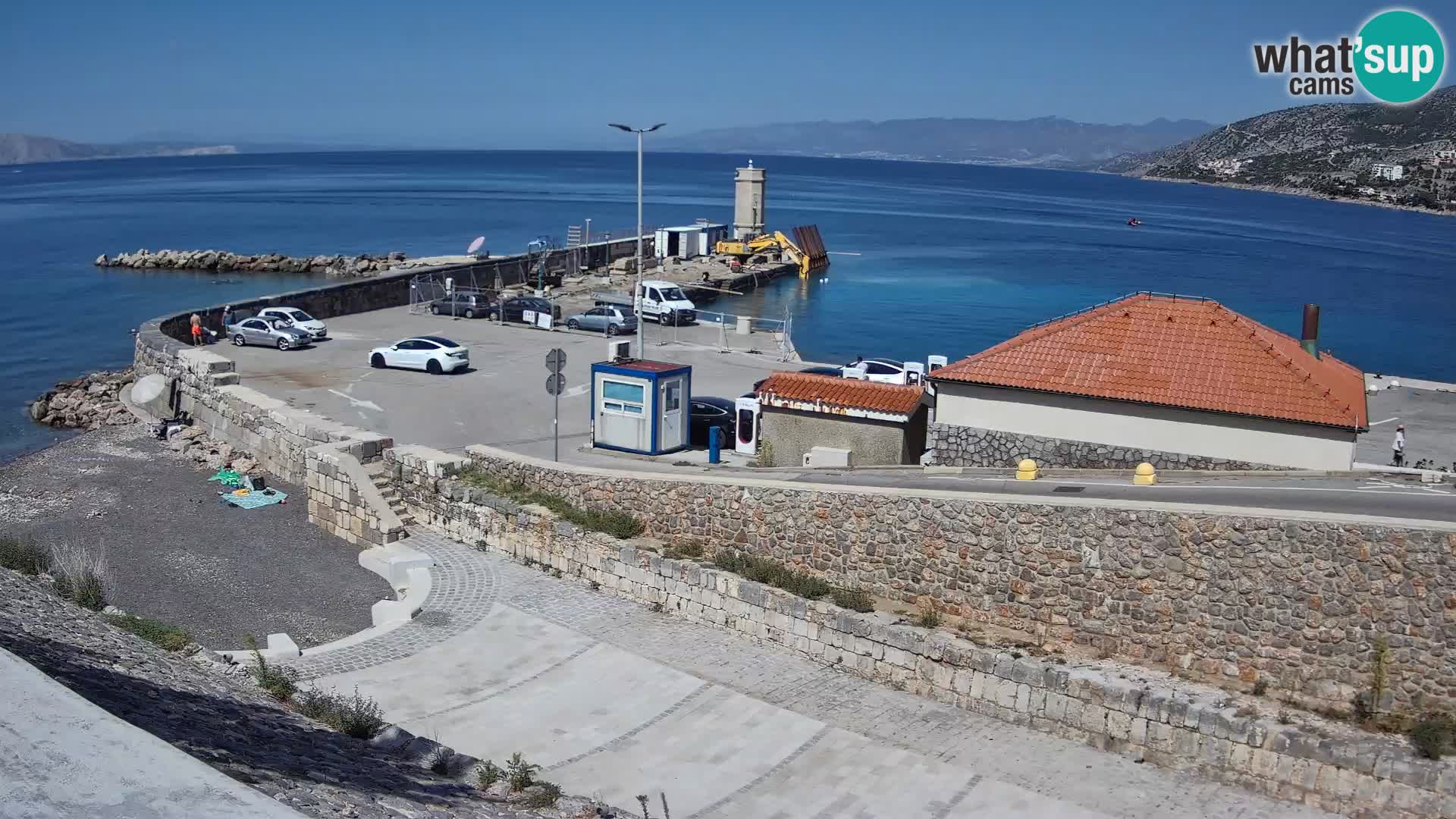 Webcam puerto de Senj – Rompeolas y faro en directo