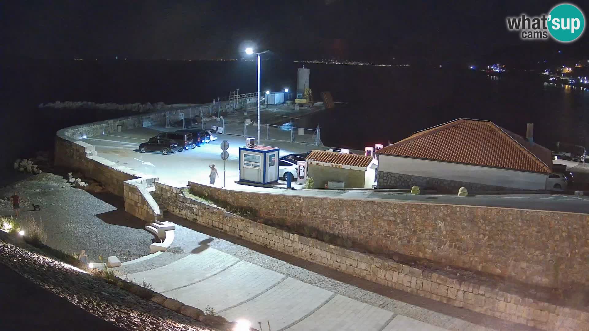 Webcam port de Senj – Vue sur la jetée et le phare