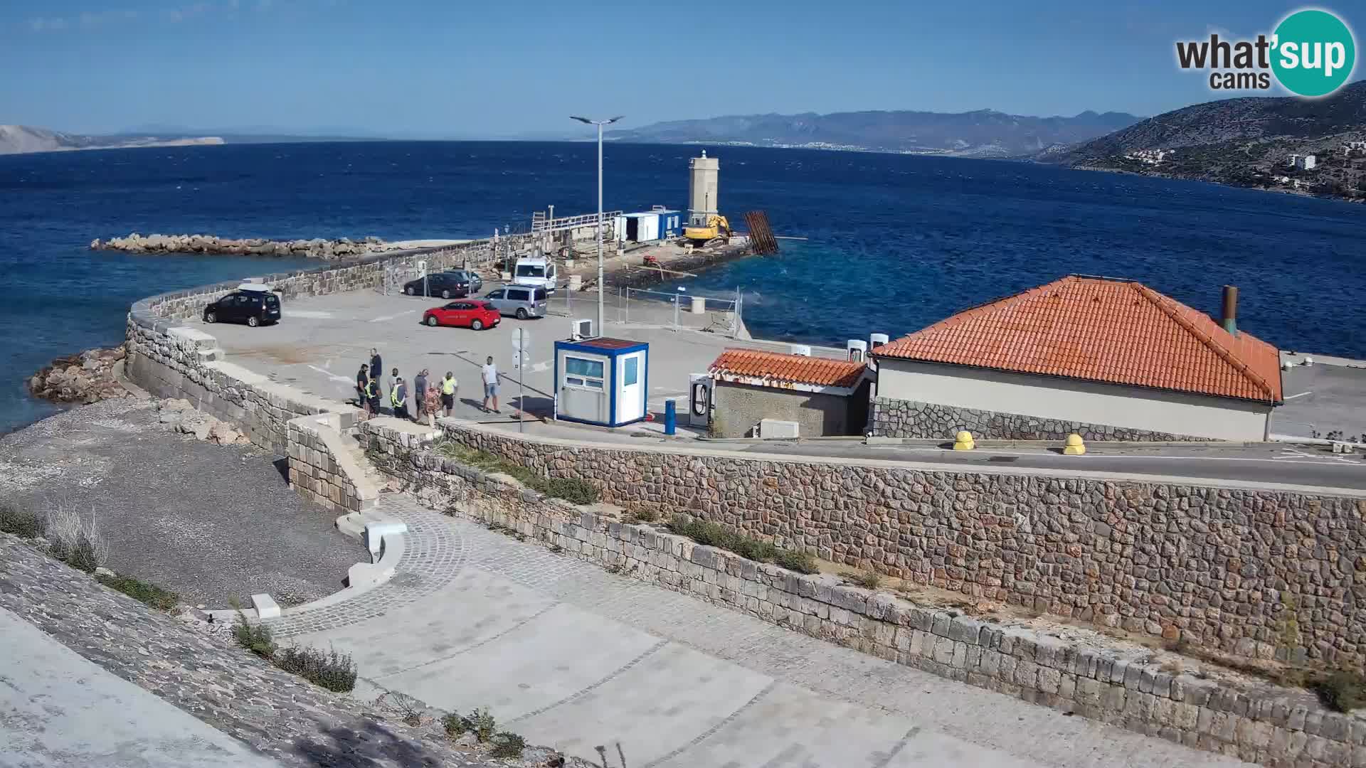 Webcam puerto de Senj – Rompeolas y faro en directo