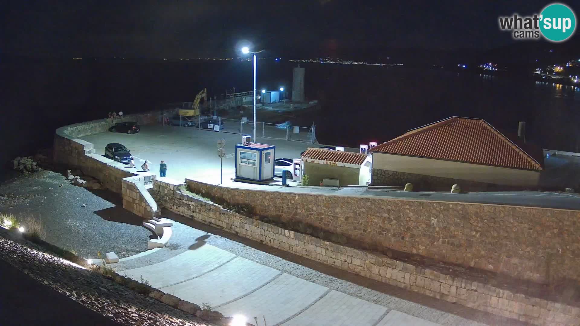 Webcam port de Senj – Vue sur la jetée et le phare