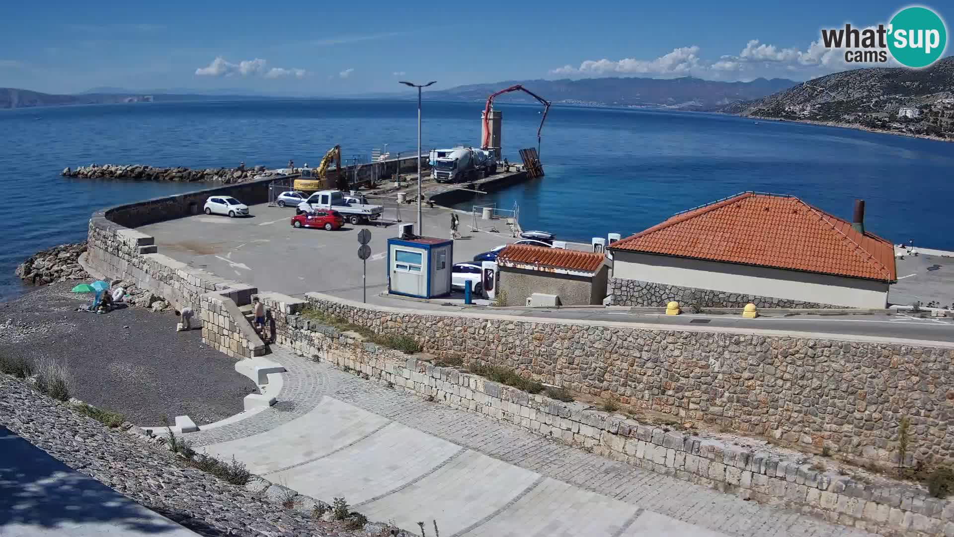 Senj Hafen Webcam – Wellenbrecher & Leuchtturm Liveblick