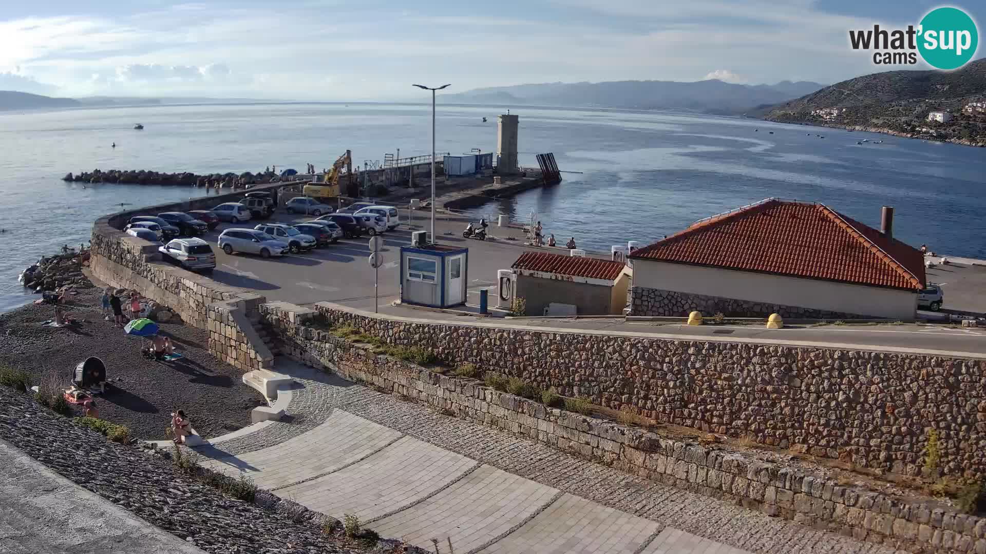 Senj Hafen Webcam – Wellenbrecher & Leuchtturm Liveblick