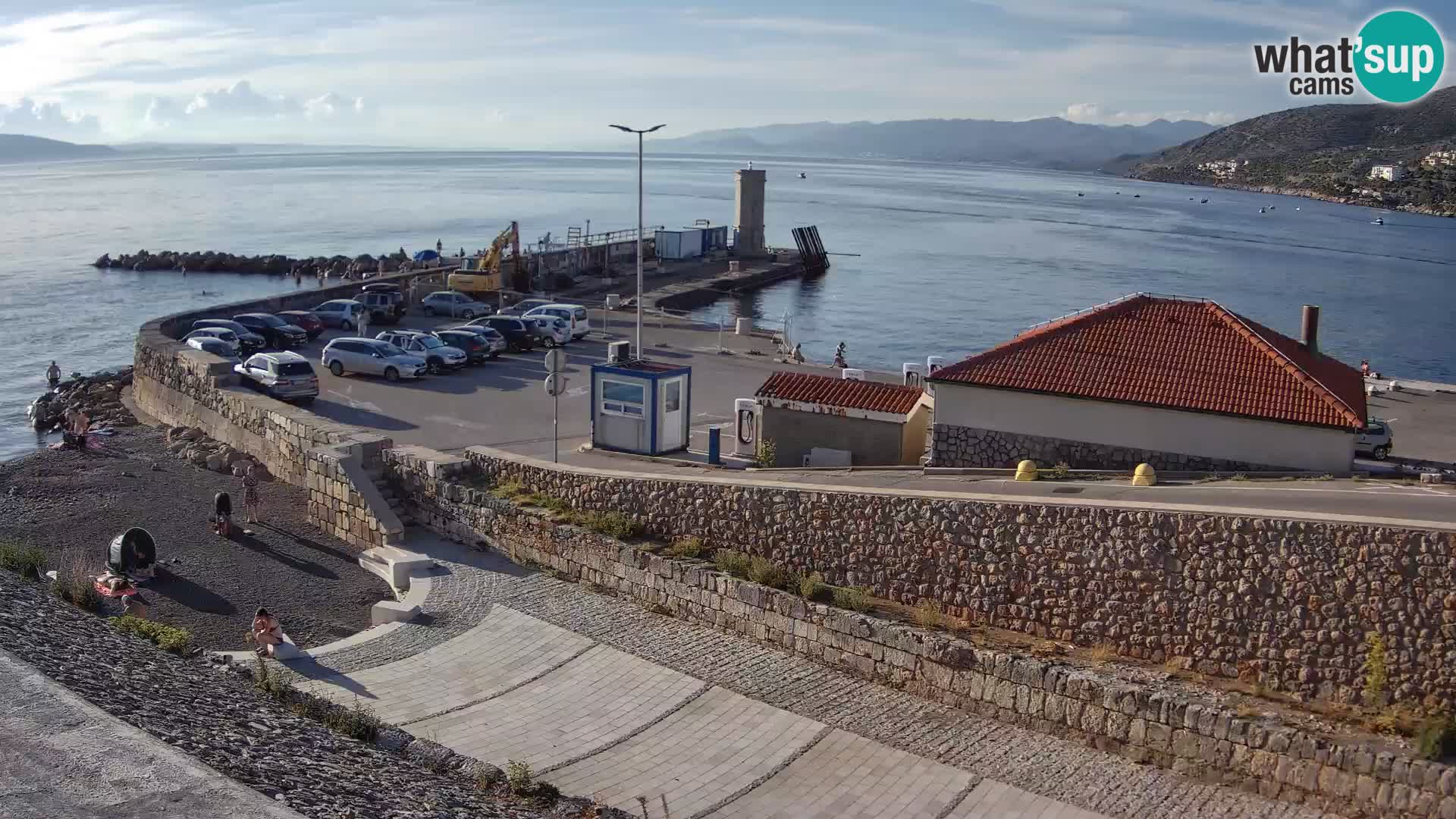 Webcam puerto de Senj – Rompeolas y faro en directo