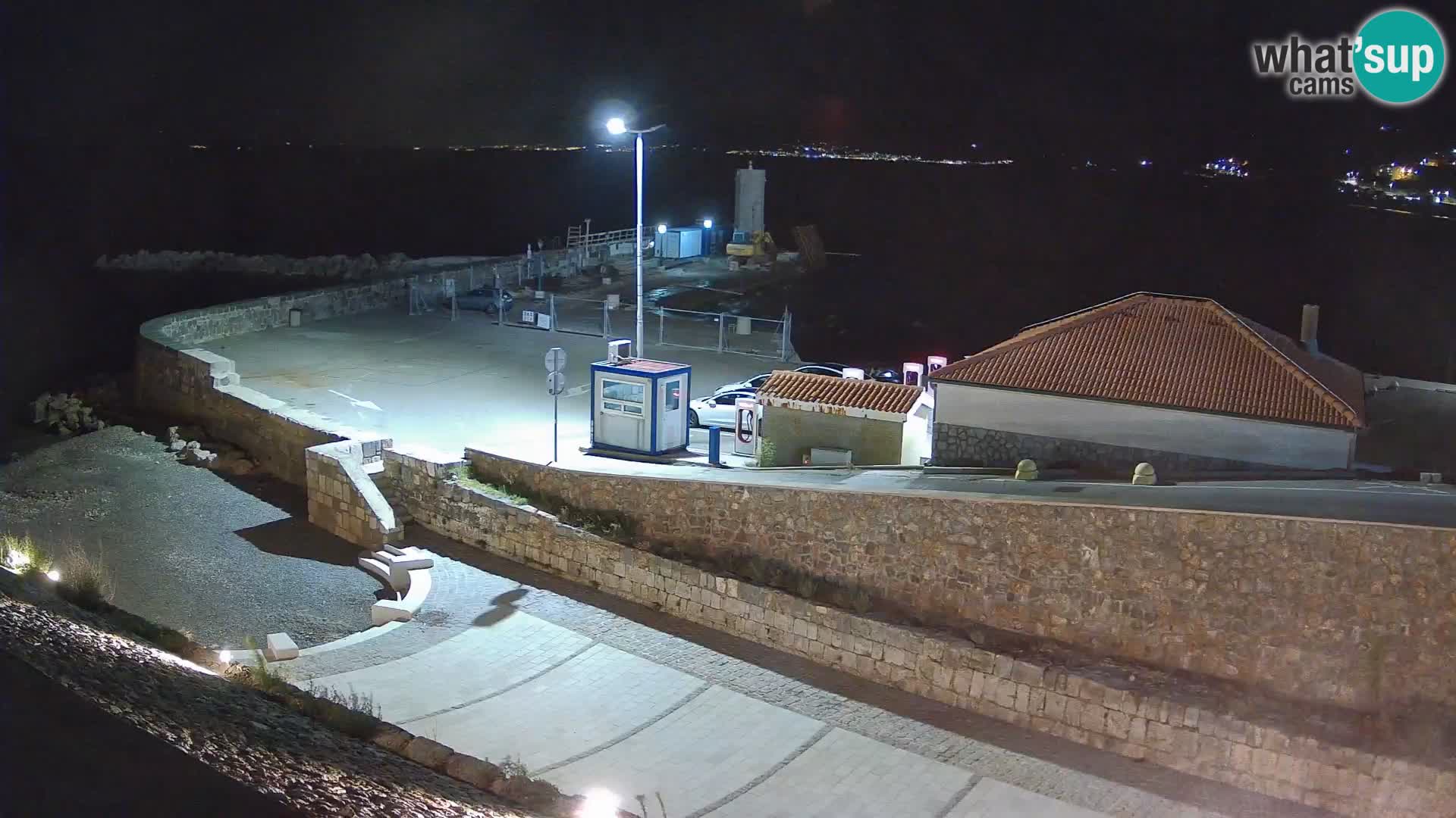 Senj Hafen Webcam – Wellenbrecher & Leuchtturm Liveblick
