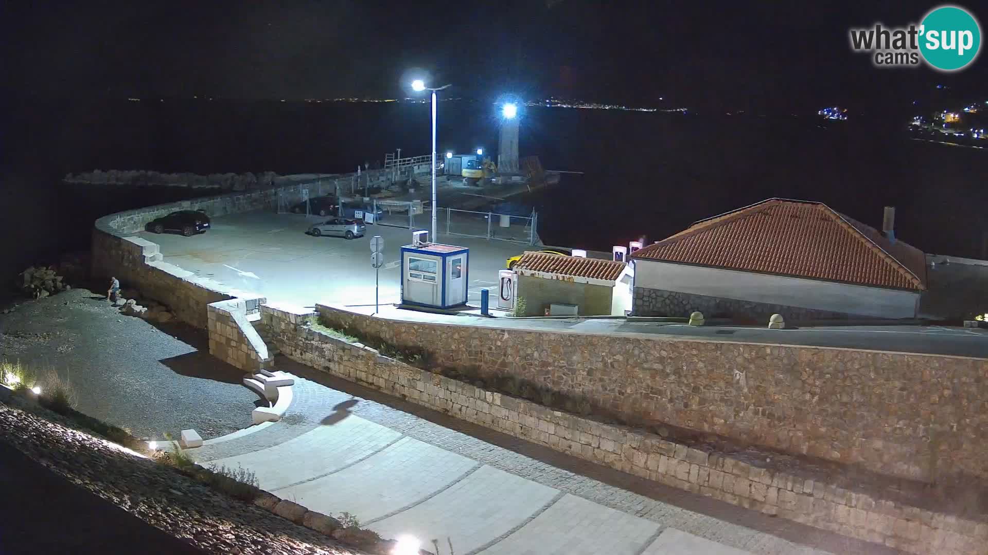 Webcam puerto de Senj – Rompeolas y faro en directo