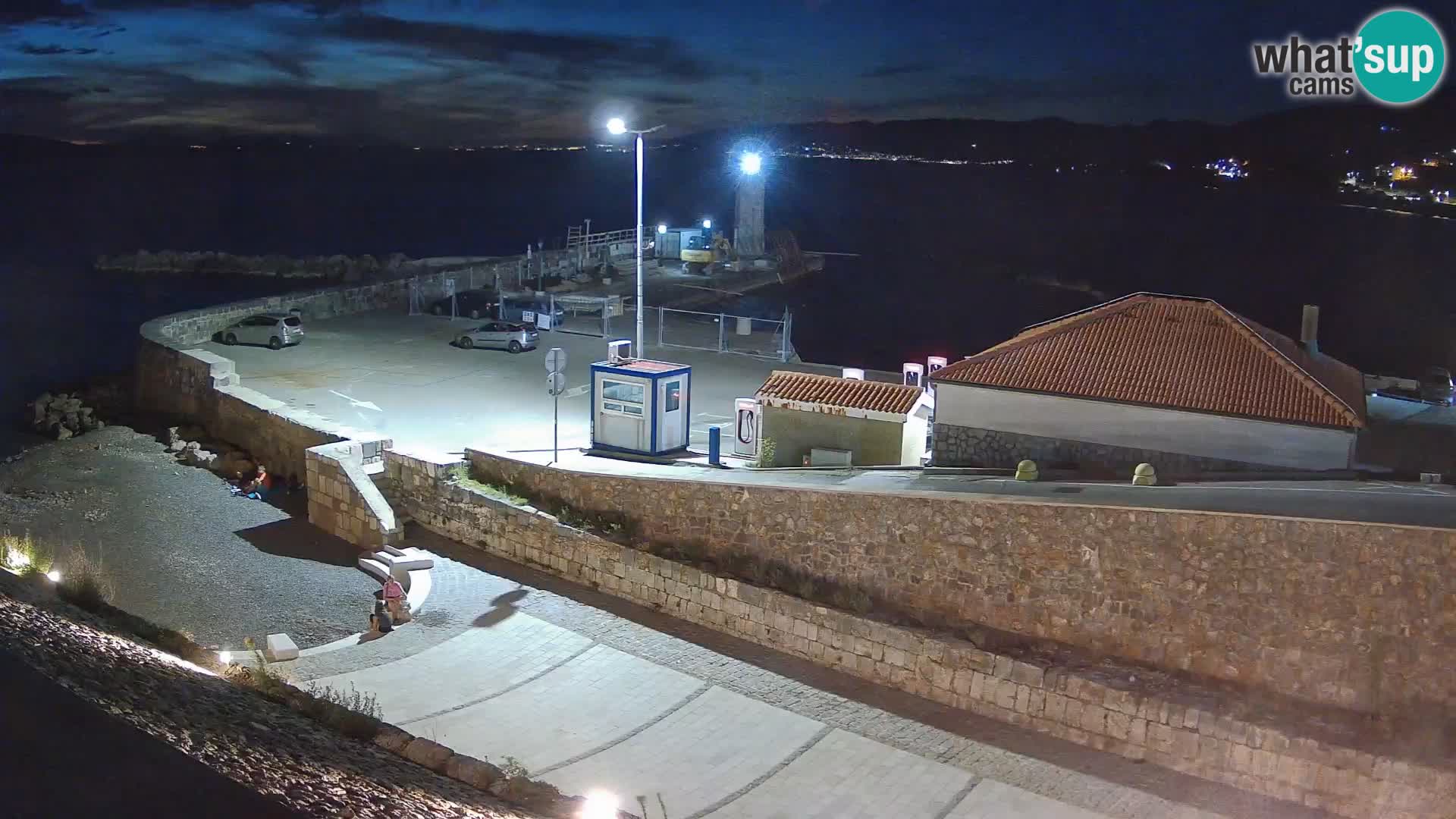 Webcam port de Senj – Vue sur la jetée et le phare