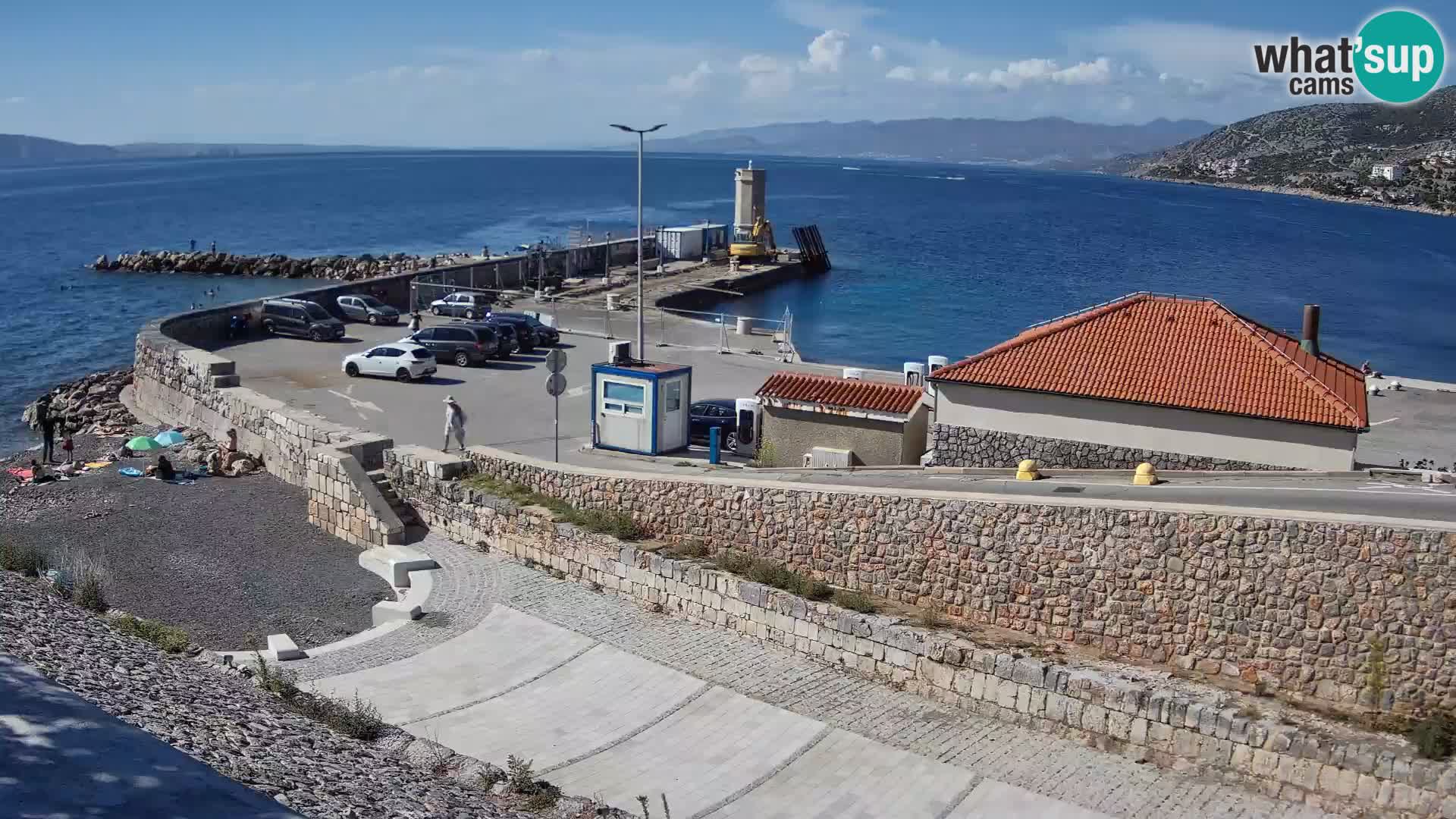 Web kamera Senj luka – Lukobran i svjetionik uživo