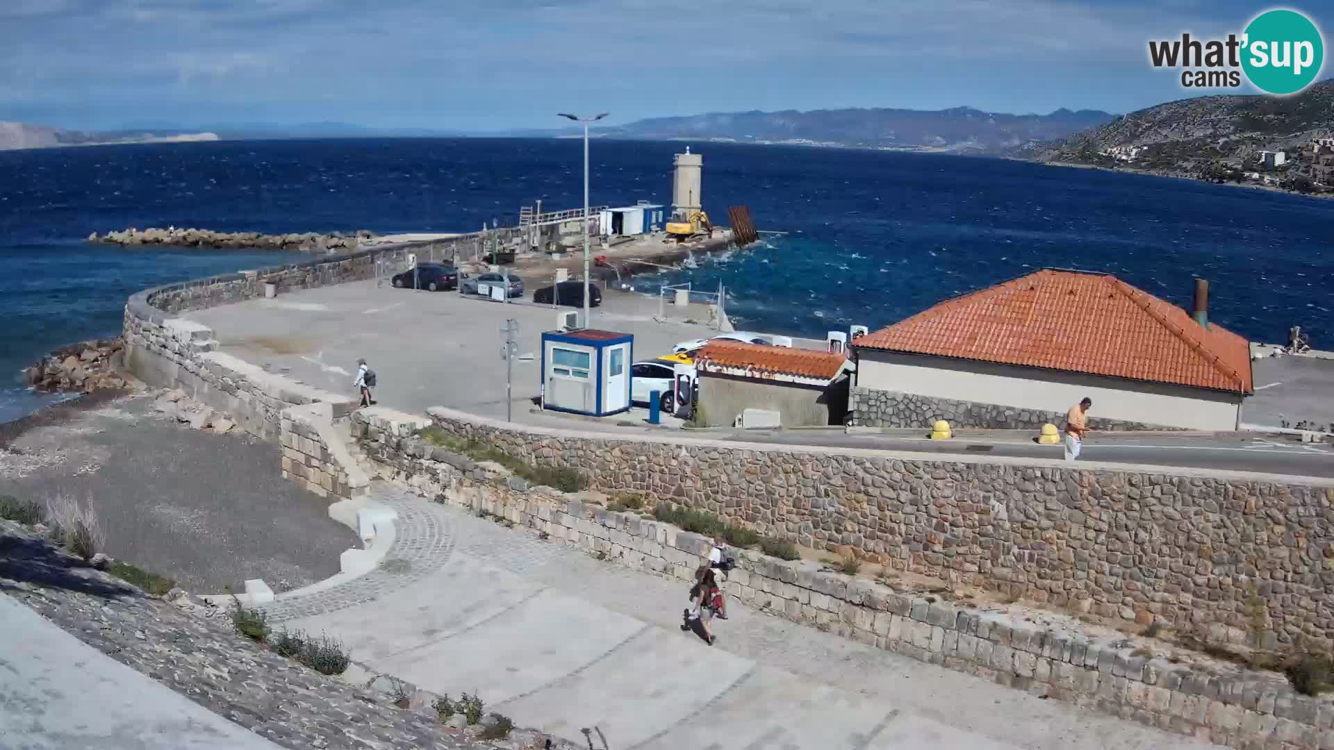 Senj Hafen Webcam – Wellenbrecher & Leuchtturm Liveblick