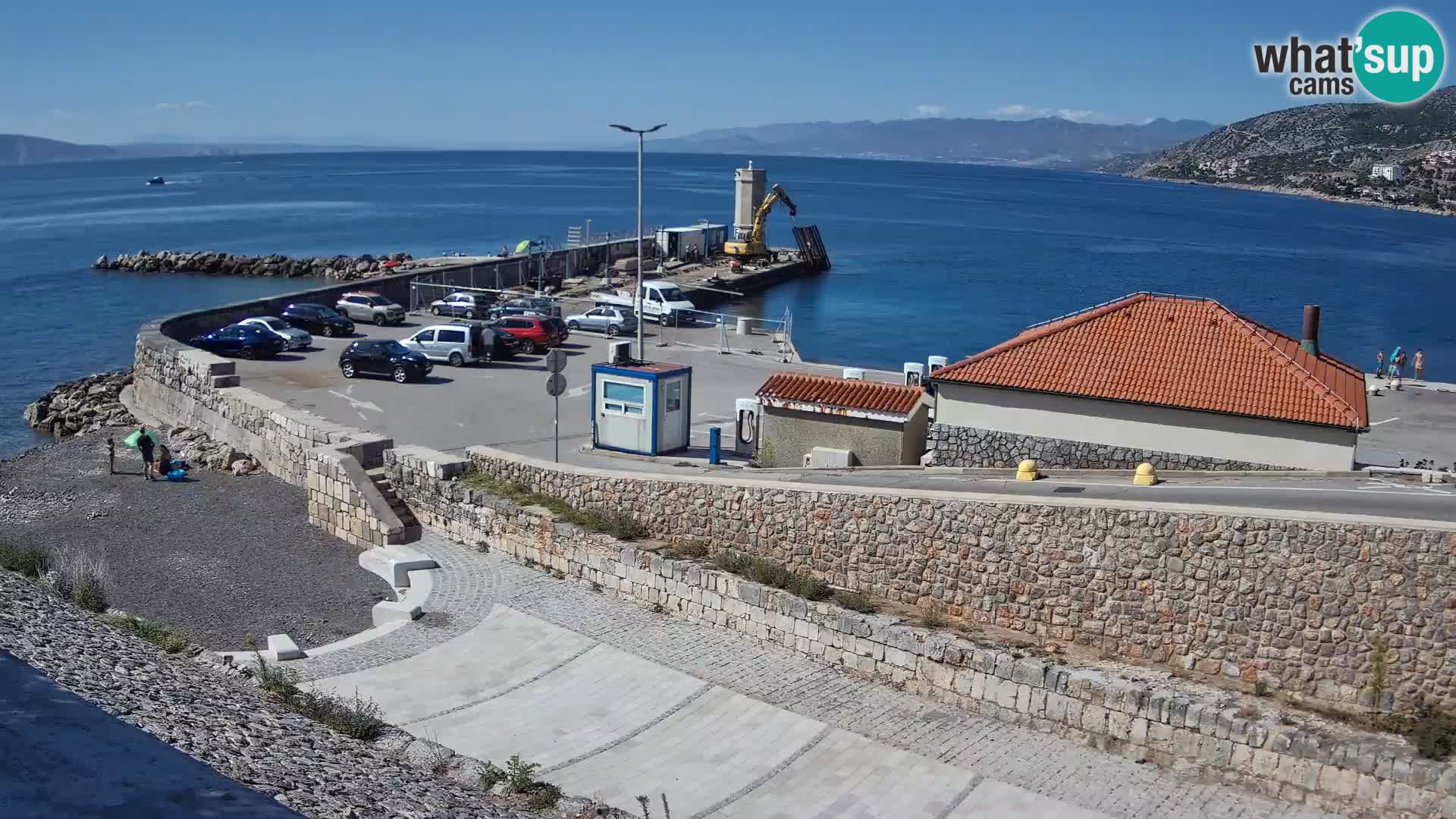 Webcam puerto de Senj – Rompeolas y faro en directo