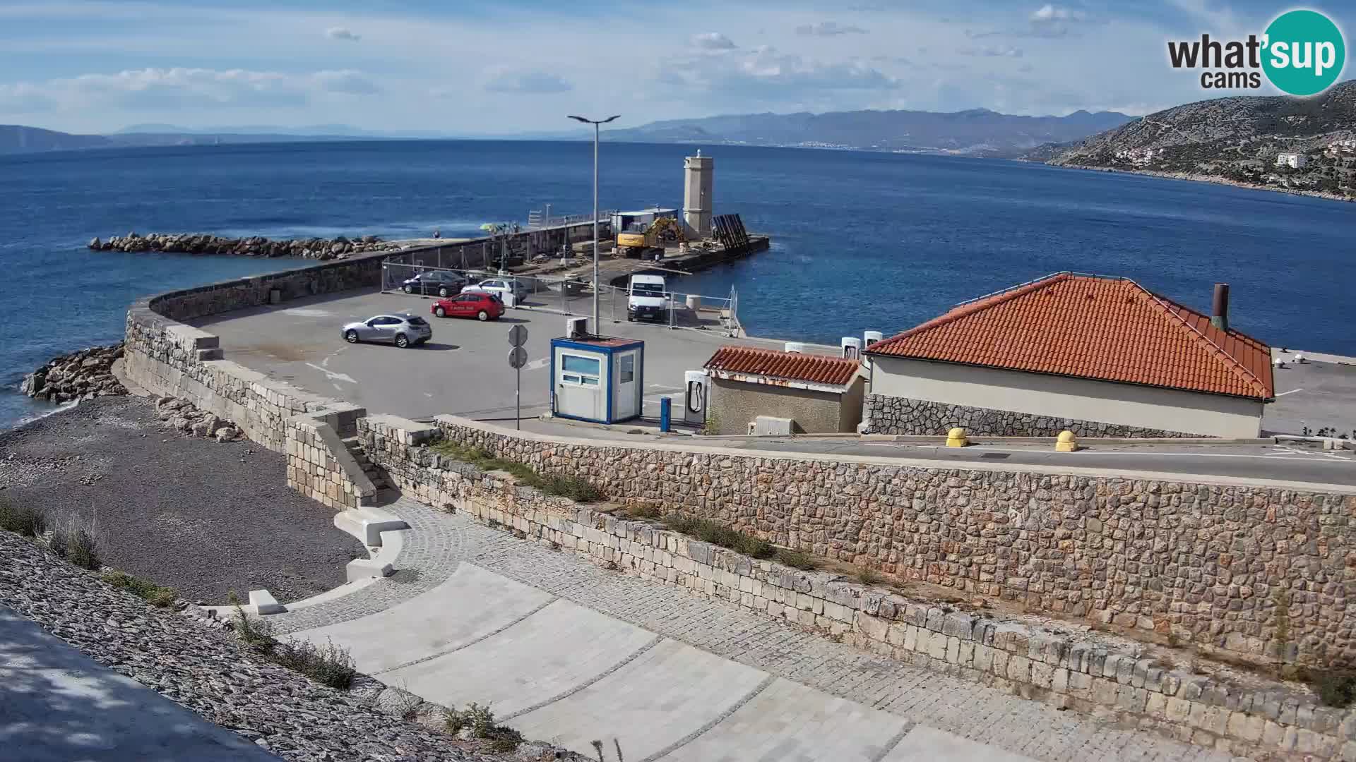 Senj Harbour Webcam – Breakwater & Lighthouse Live View