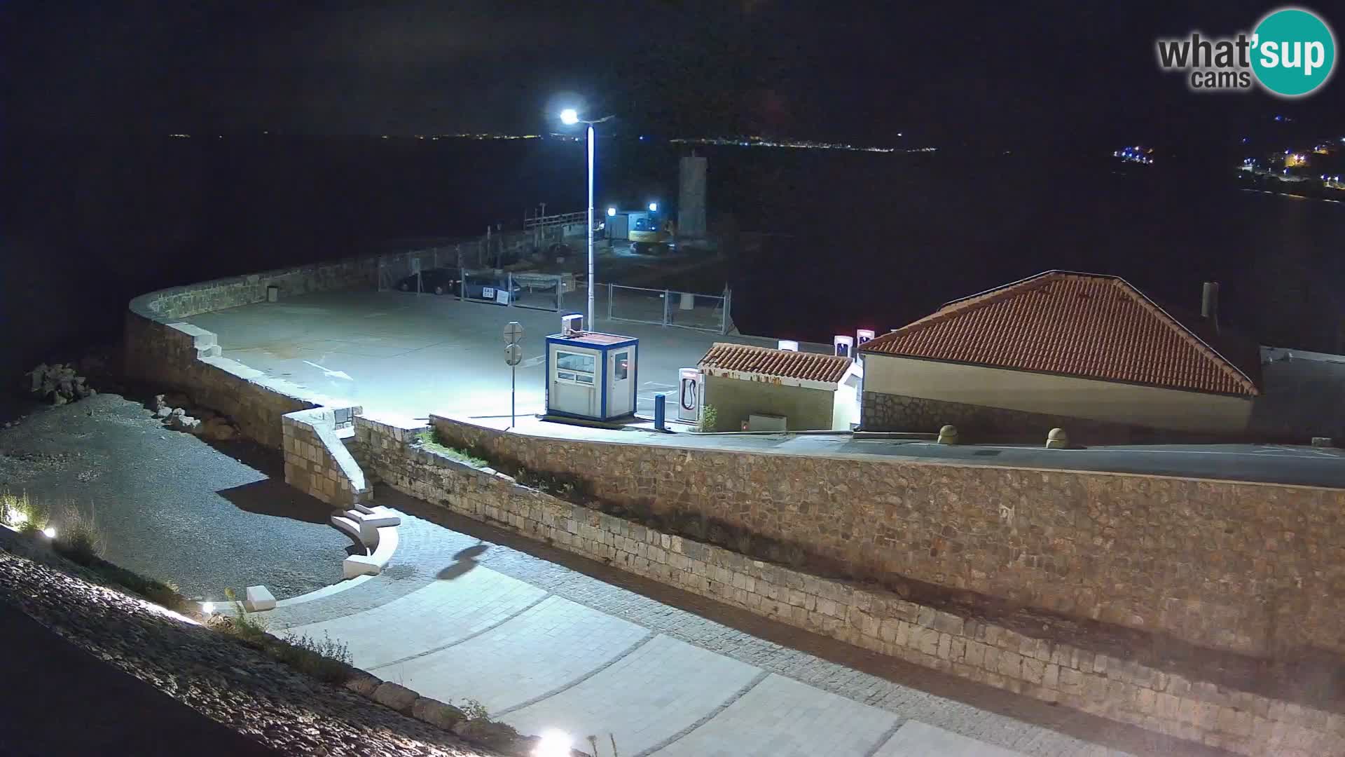 Webcam port de Senj – Vue sur la jetée et le phare