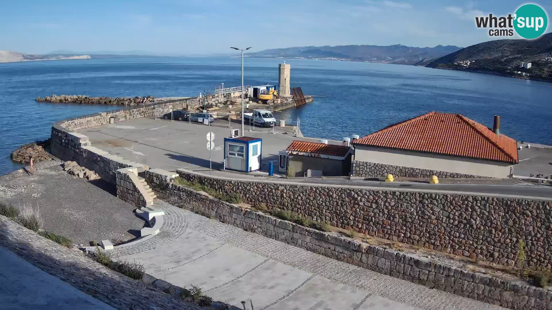 Webcam puerto de Senj – Rompeolas y faro en directo