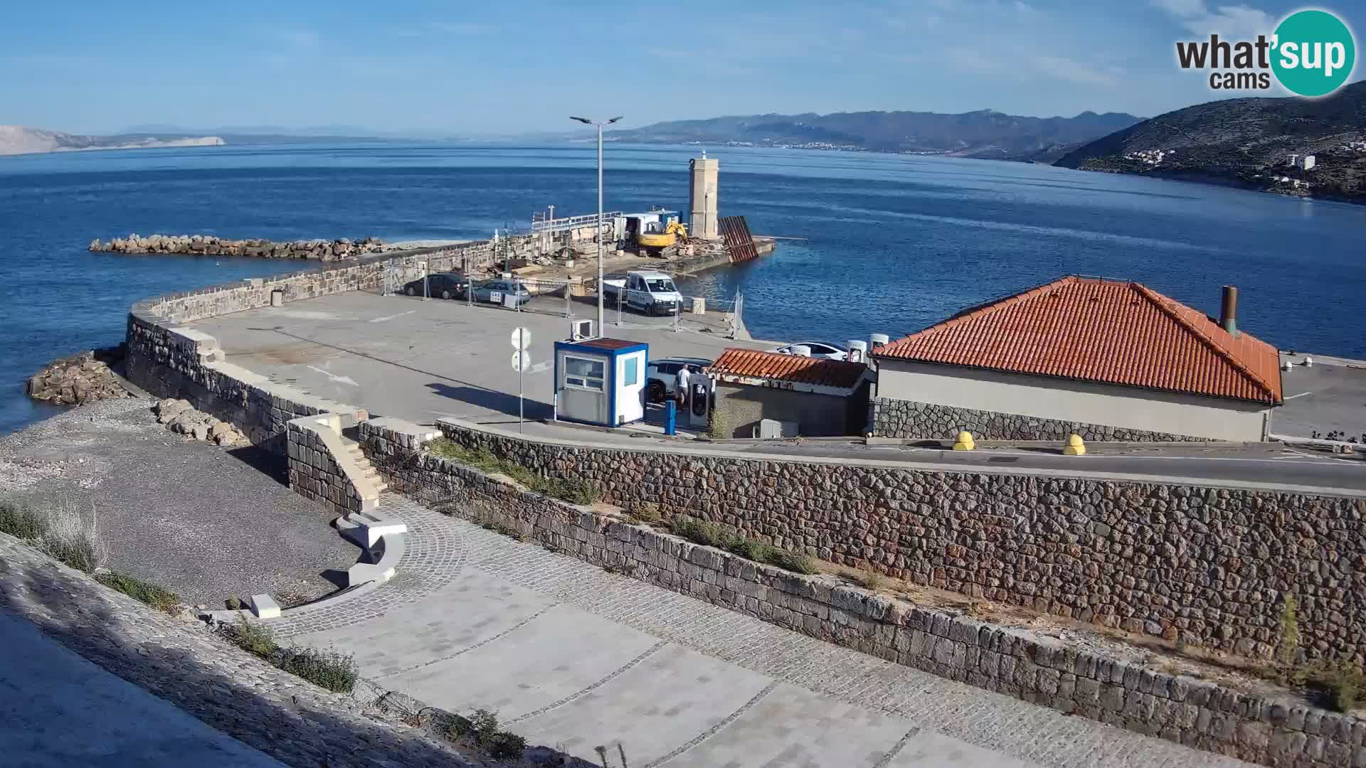 Senj Hafen Webcam – Wellenbrecher & Leuchtturm Liveblick